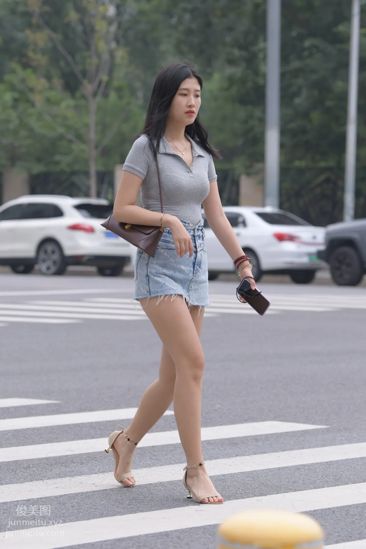 Mojing Street NO.169, A Deer Photography, Denim Short Skirt Beauty [233P] photo 80