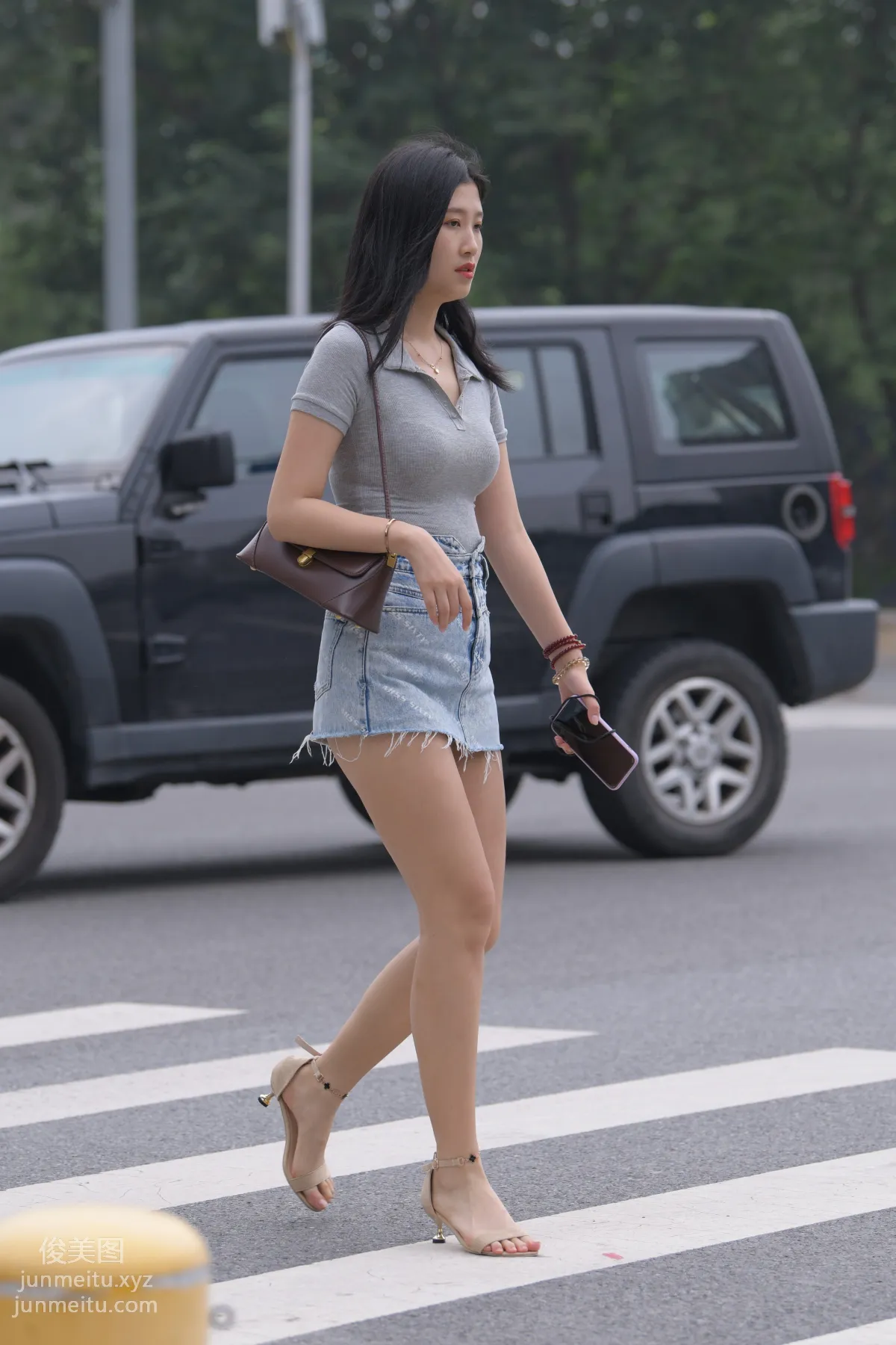 Mojing Street NO.169, A Deer Photography, Denim Short Skirt Beauty [233P] photo 82