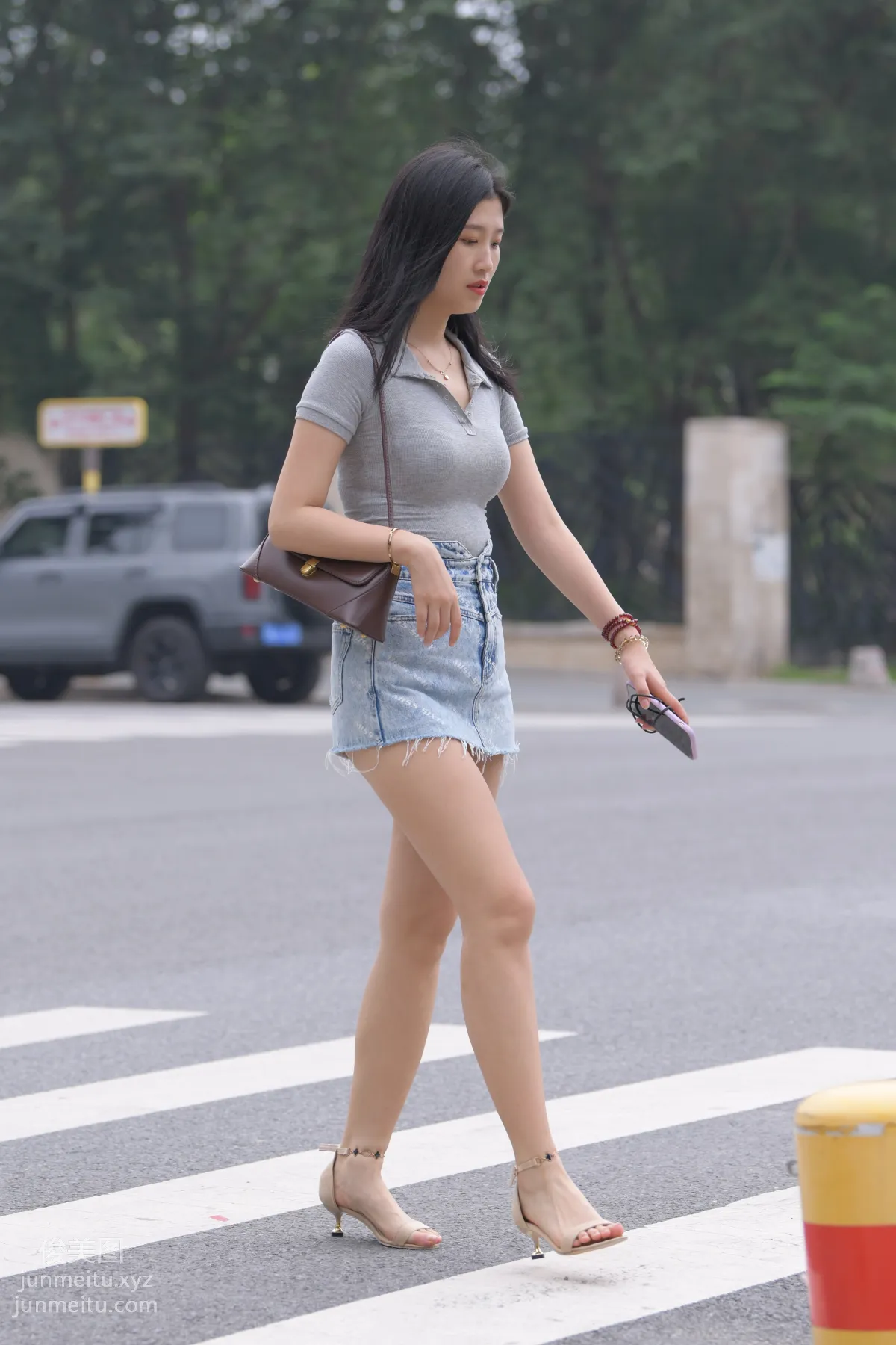 Mojing Street NO.169, A Deer Photography, Denim Short Skirt Beauty [233P] photo 83
