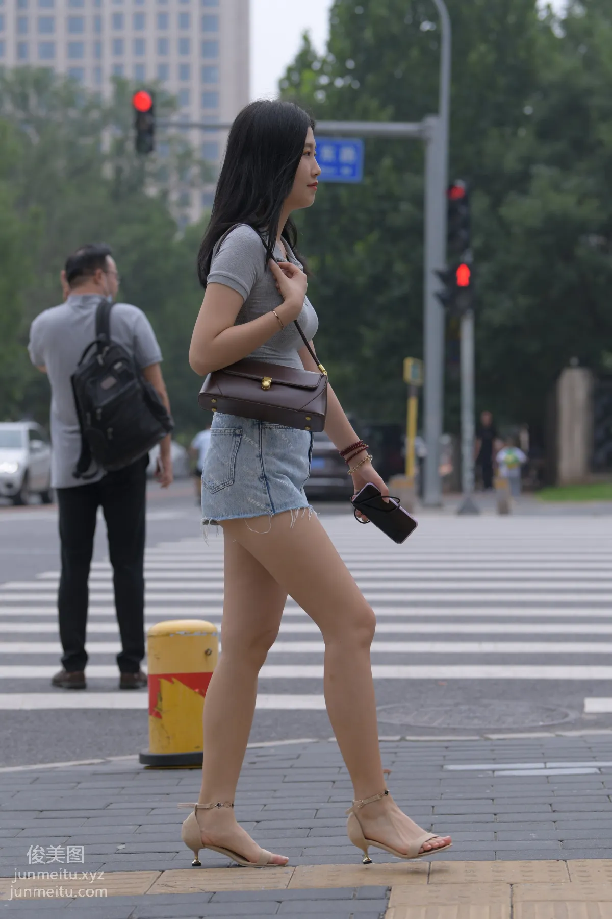 Mojing Street NO.169, A Deer Photography, Denim Short Skirt Beauty [233P] photo 84