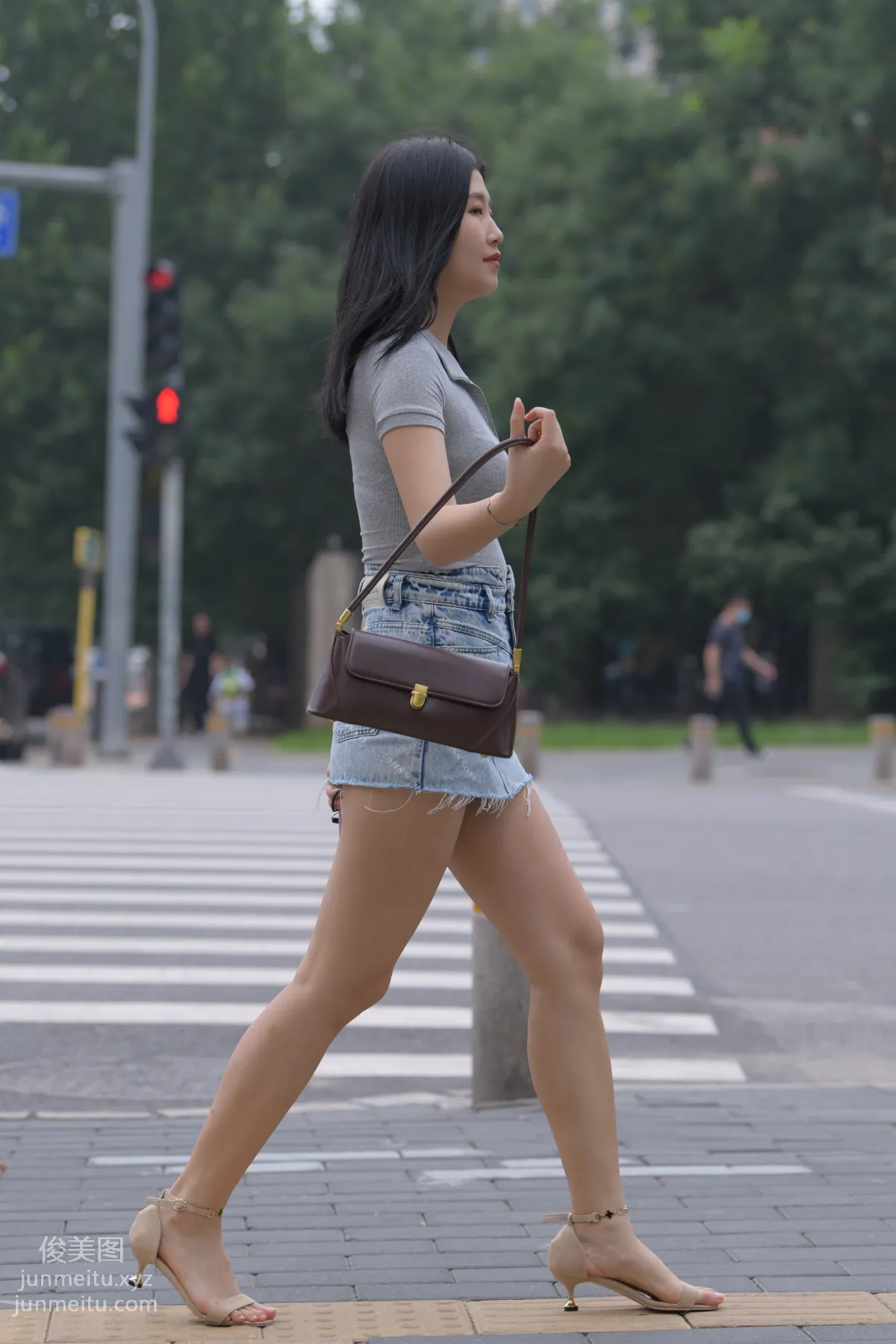 Mojing Street NO.169, A Deer Photography, Denim Short Skirt Beauty [233P] photo 85