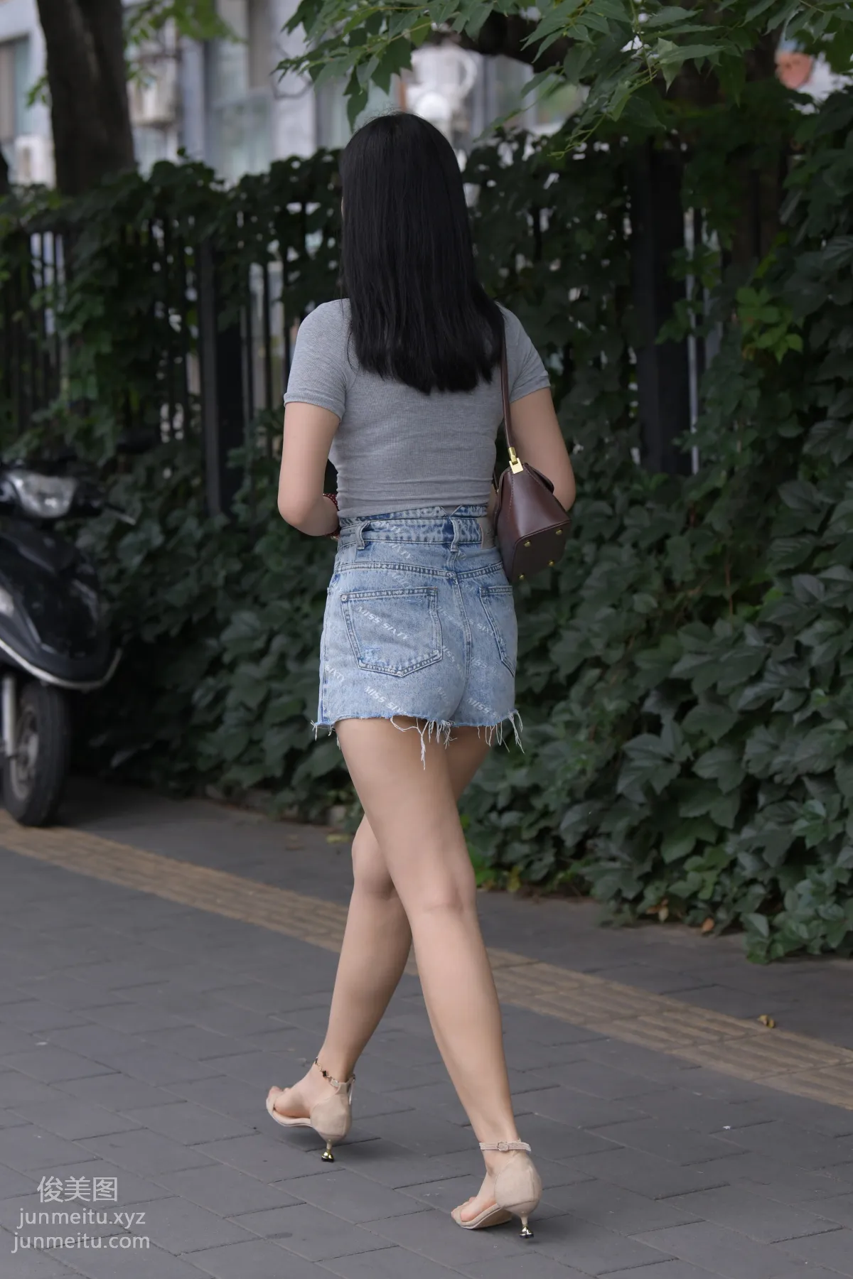 Mojing Street NO.169, A Deer Photography, Denim Short Skirt Beauty [233P] photo 95