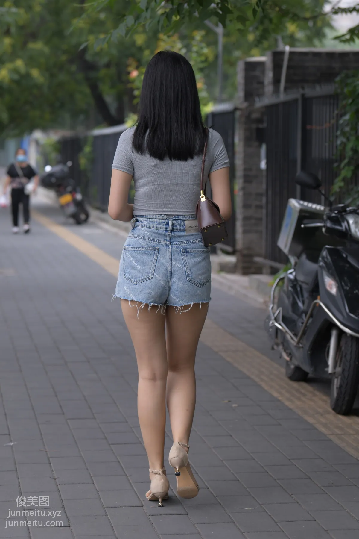 Mojing Street NO.169, A Deer Photography, Denim Short Skirt Beauty [233P] photo 96