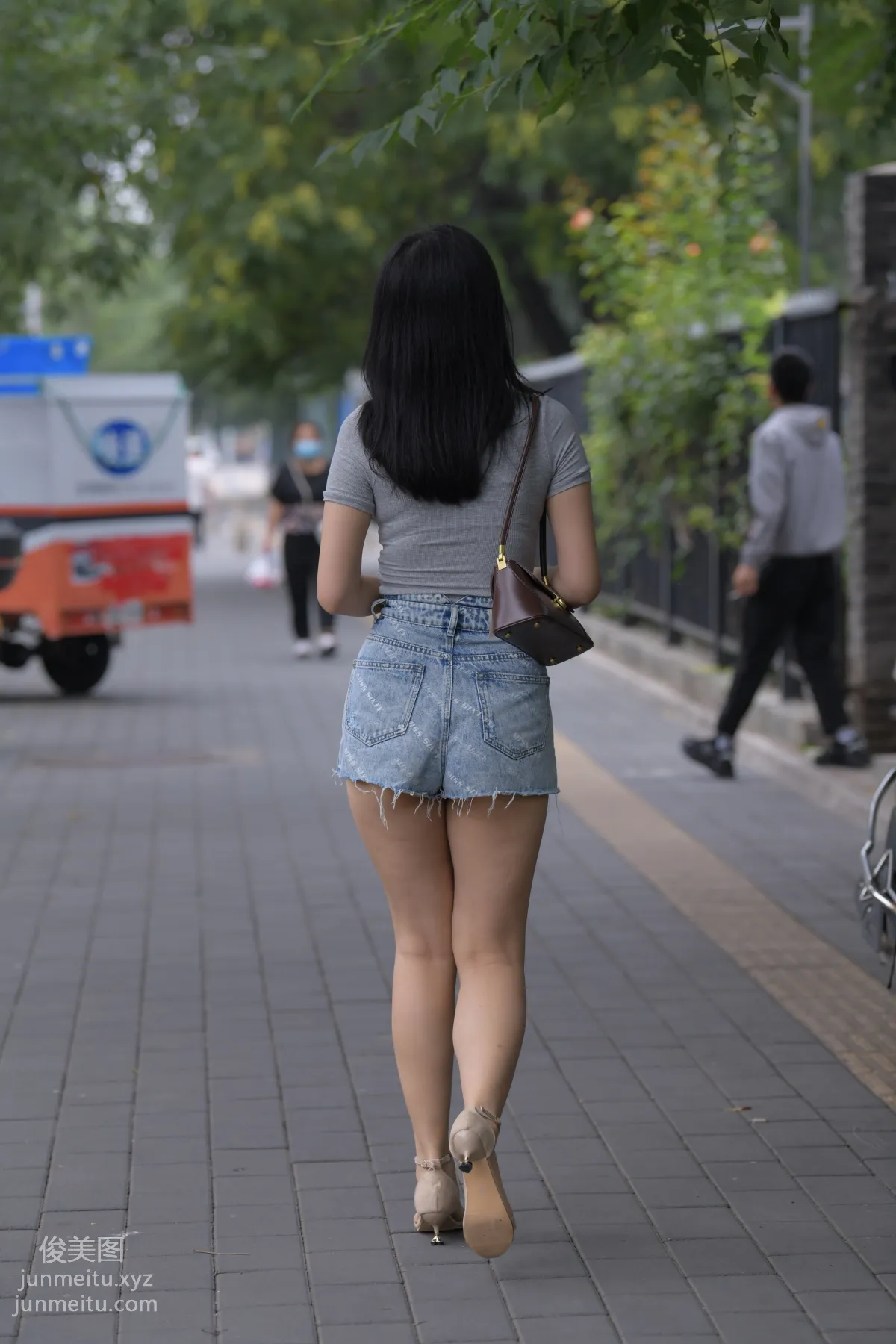 Mojing Street NO.169, A Deer Photography, Denim Short Skirt Beauty [233P] photo 97