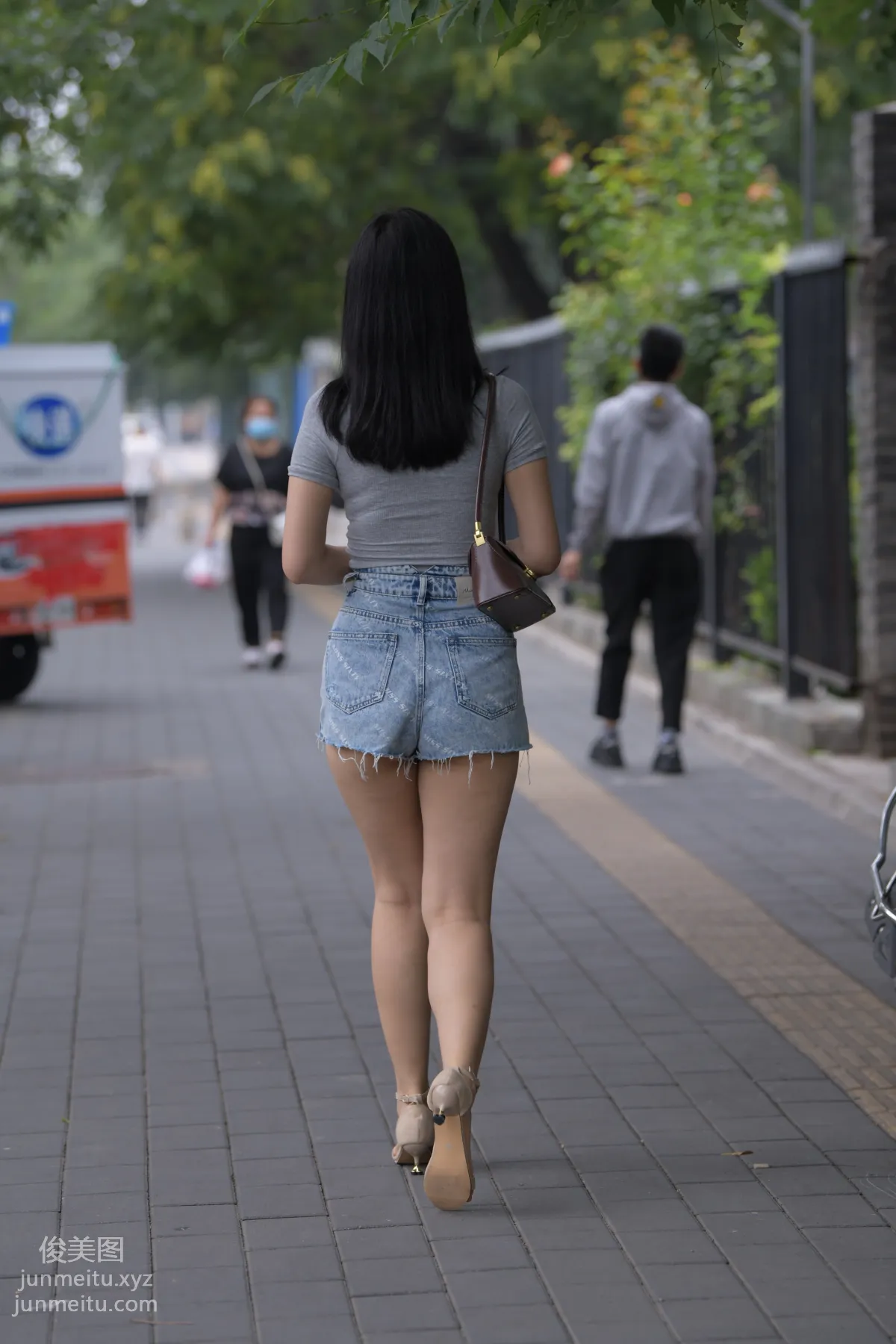 Mojing Street NO.169, A Deer Photography, Denim Short Skirt Beauty [233P] photo 99