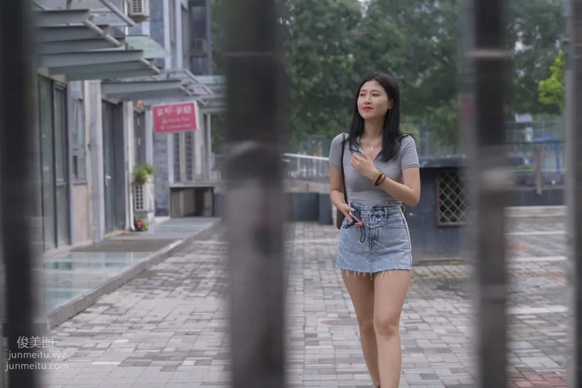 Mojing Street NO.169, A Deer Photography, Denim Short Skirt Beauty [233P] photo 101