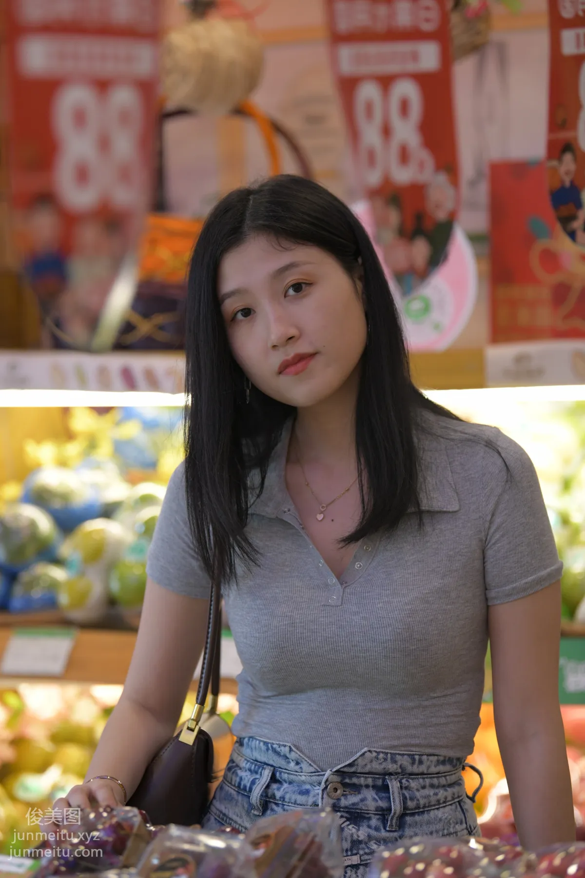 Mojing Street NO.169, A Deer Photography, Denim Short Skirt Beauty [233P] photo 119