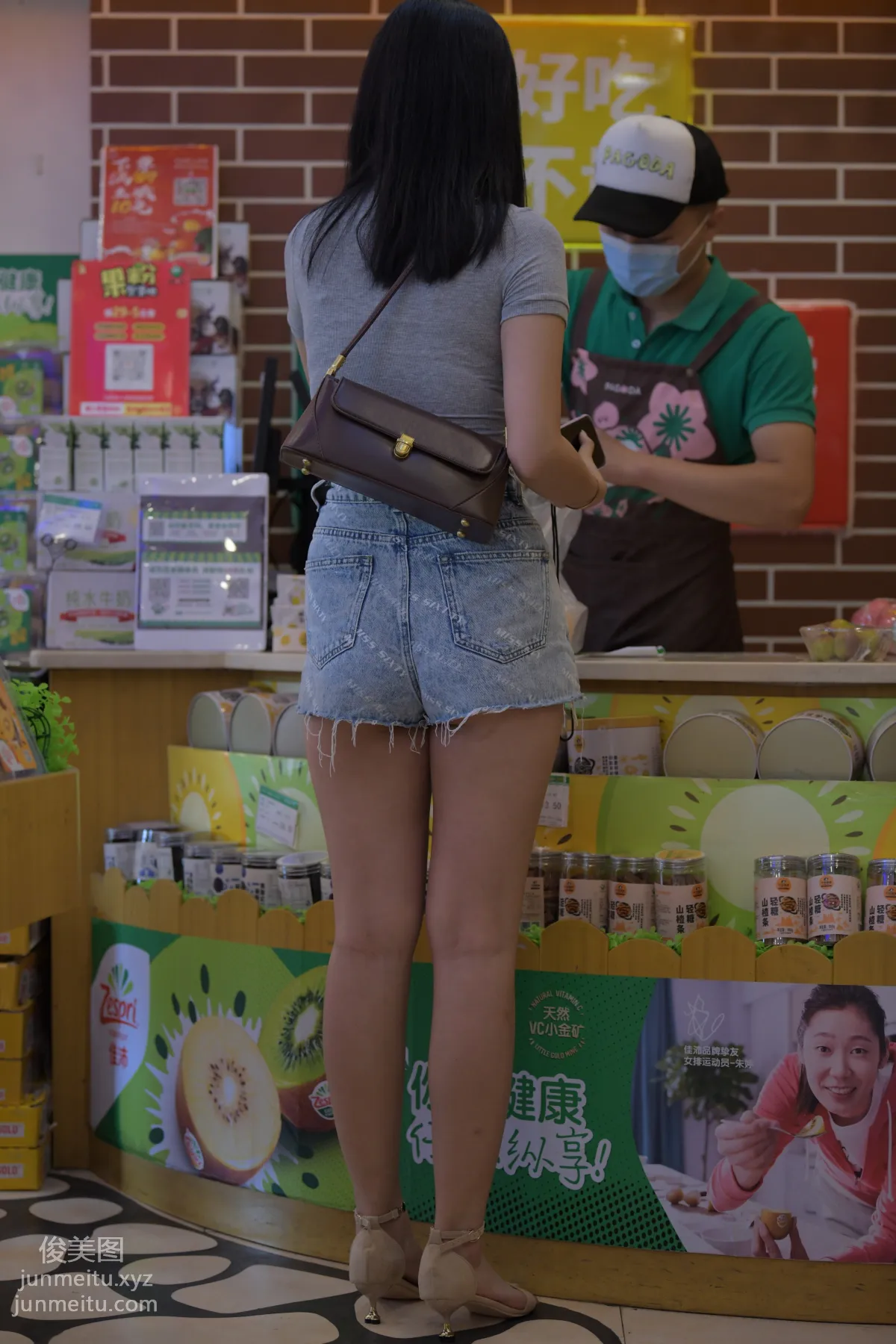 Mojing Street NO.169, A Deer Photography, Denim Short Skirt Beauty [233P] photo 121