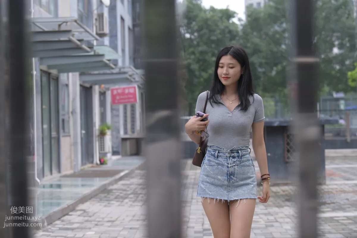 Mojing Street NO.169, A Deer Photography, Denim Short Skirt Beauty [233P] photo 124