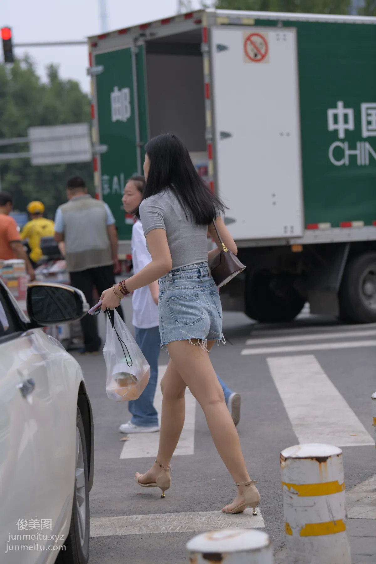 Mojing Street NO.169, A Deer Photography, Denim Short Skirt Beauty [233P] photo 127