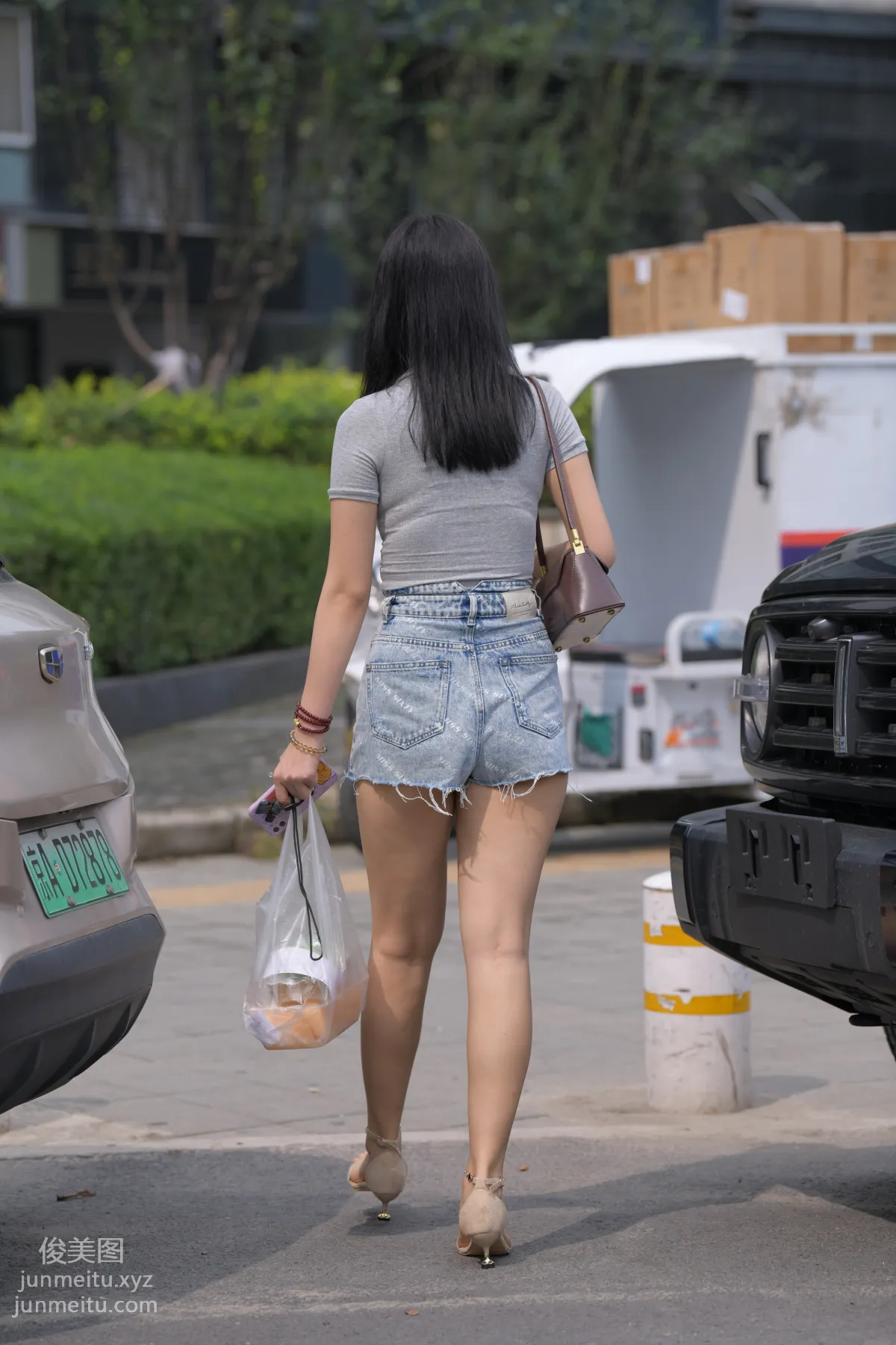 Mojing Street NO.169, A Deer Photography, Denim Short Skirt Beauty [233P] photo 128