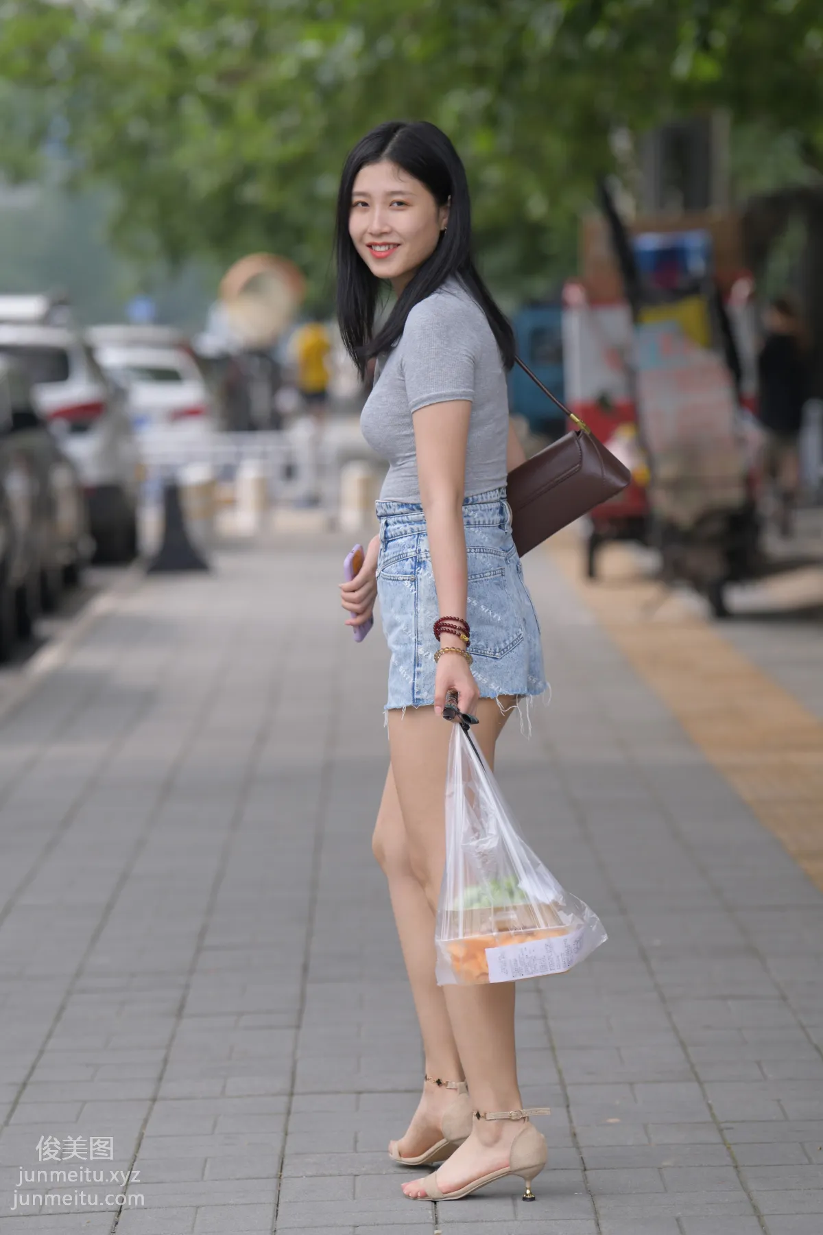 Mojing Street NO.169, A Deer Photography, Denim Short Skirt Beauty [233P] photo 131