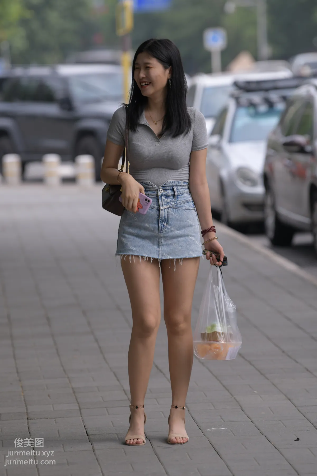 Mojing Street NO.169, A Deer Photography, Denim Short Skirt Beauty [233P] photo 132