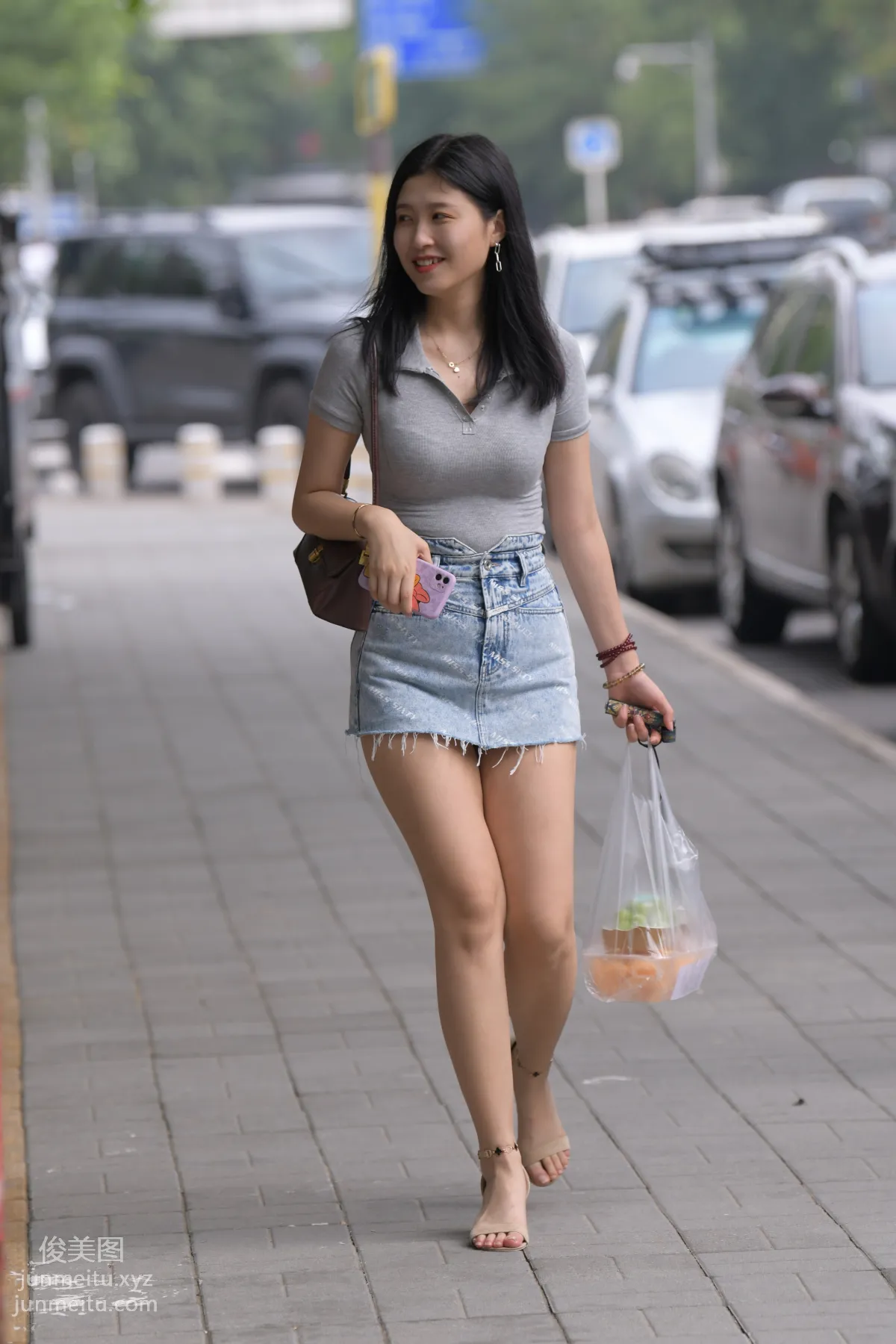 Mojing Street NO.169, A Deer Photography, Denim Short Skirt Beauty [233P] photo 133