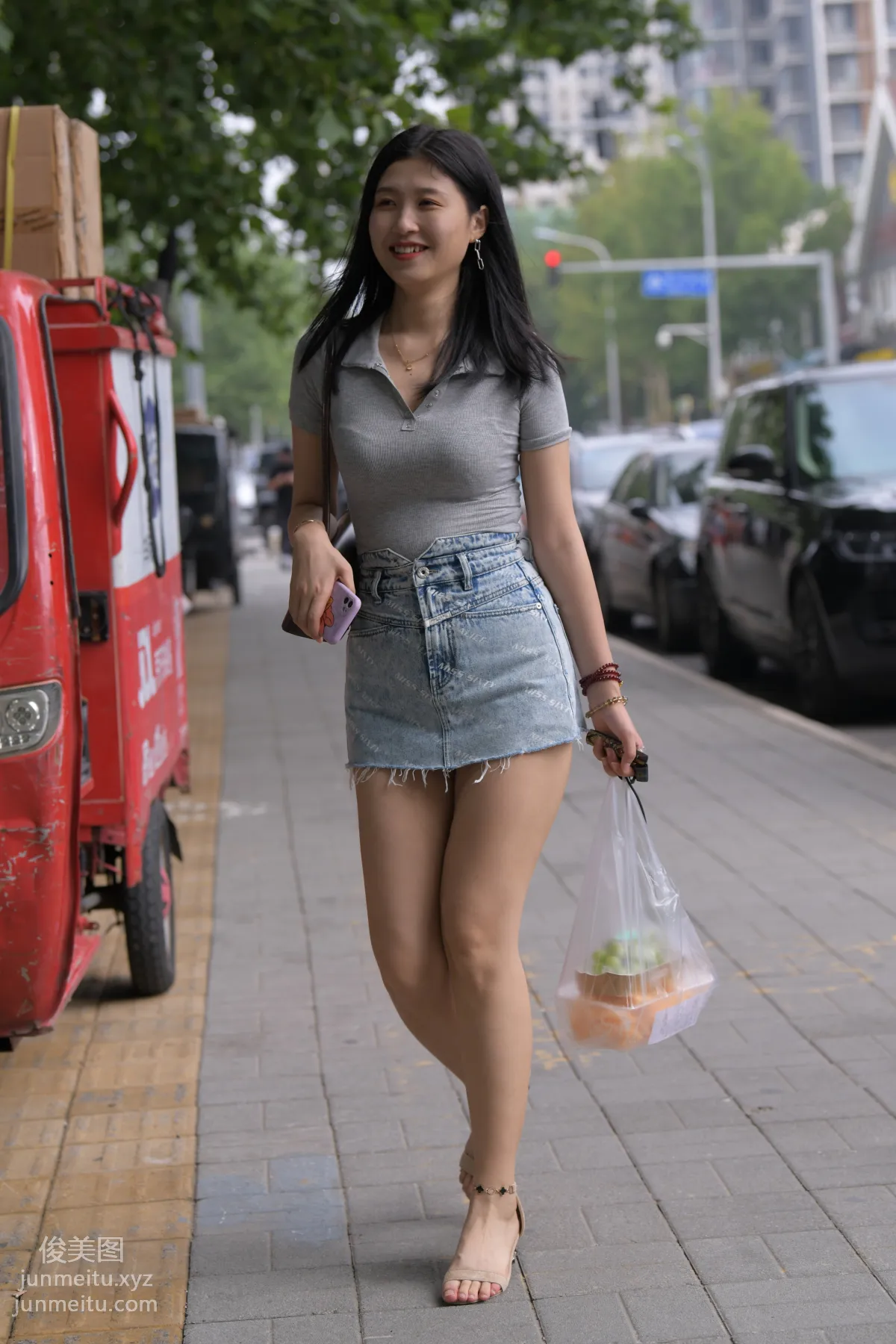 Mojing Street NO.169, A Deer Photography, Denim Short Skirt Beauty [233P] photo 134