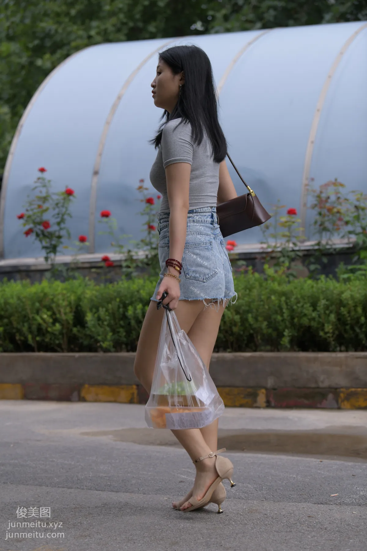 Mojing Street NO.169, A Deer Photography, Denim Short Skirt Beauty [233P] photo 137