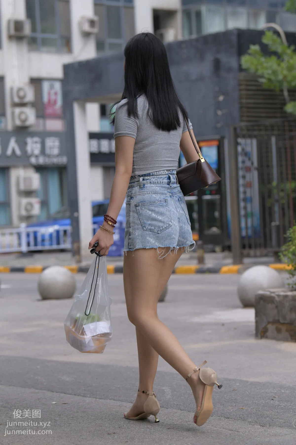 Mojing Street NO.169, A Deer Photography, Denim Short Skirt Beauty [233P] photo 140