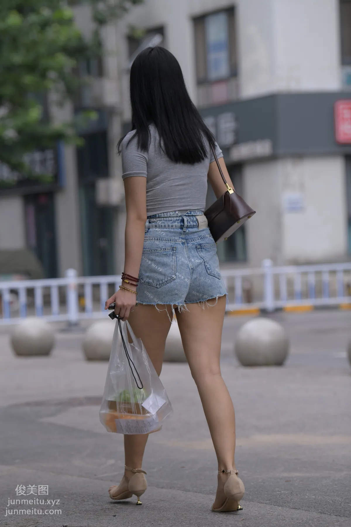 Mojing Street NO.169, A Deer Photography, Denim Short Skirt Beauty [233P] photo 143