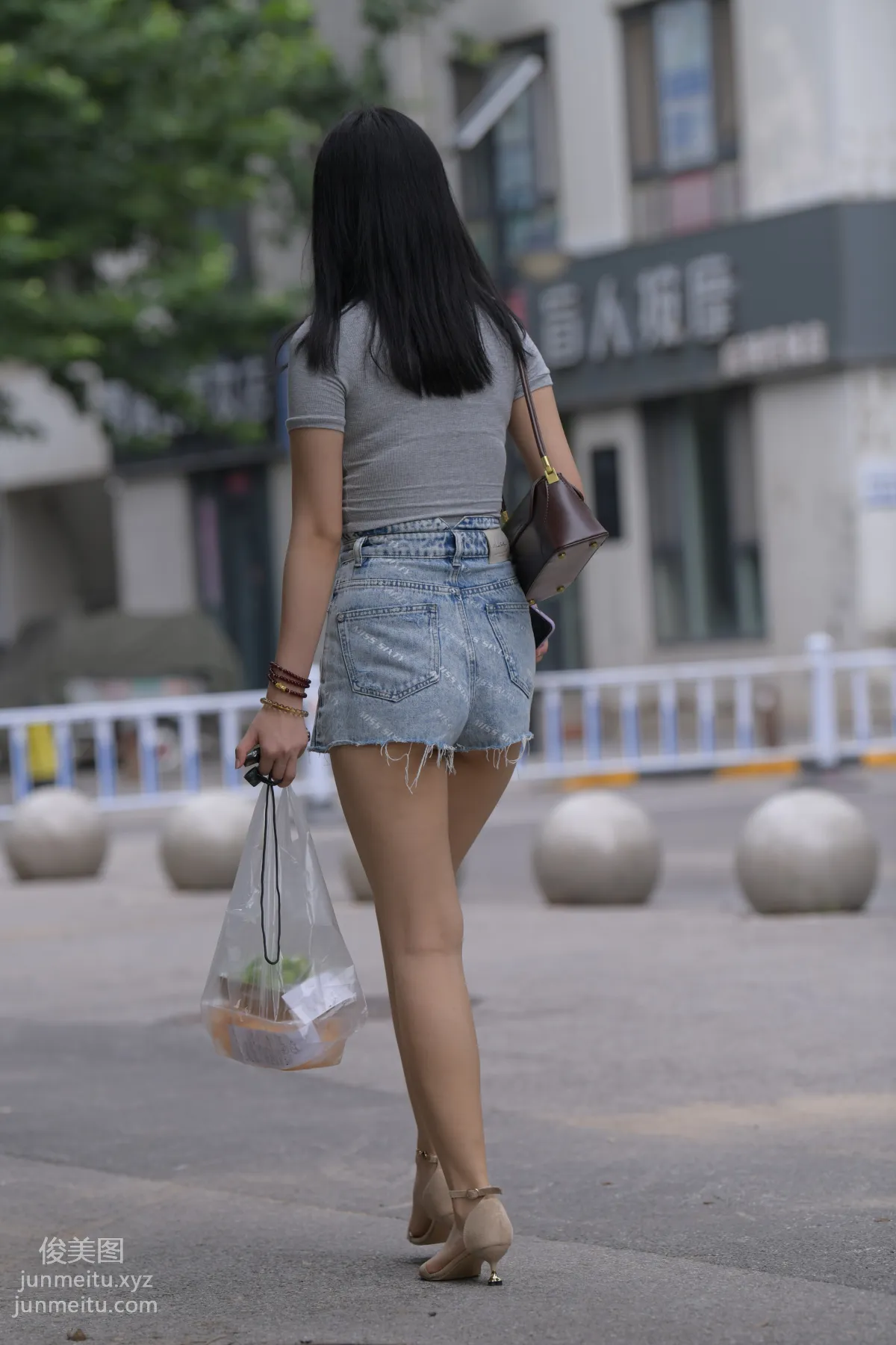 Mojing Street NO.169, A Deer Photography, Denim Short Skirt Beauty [233P] photo 144