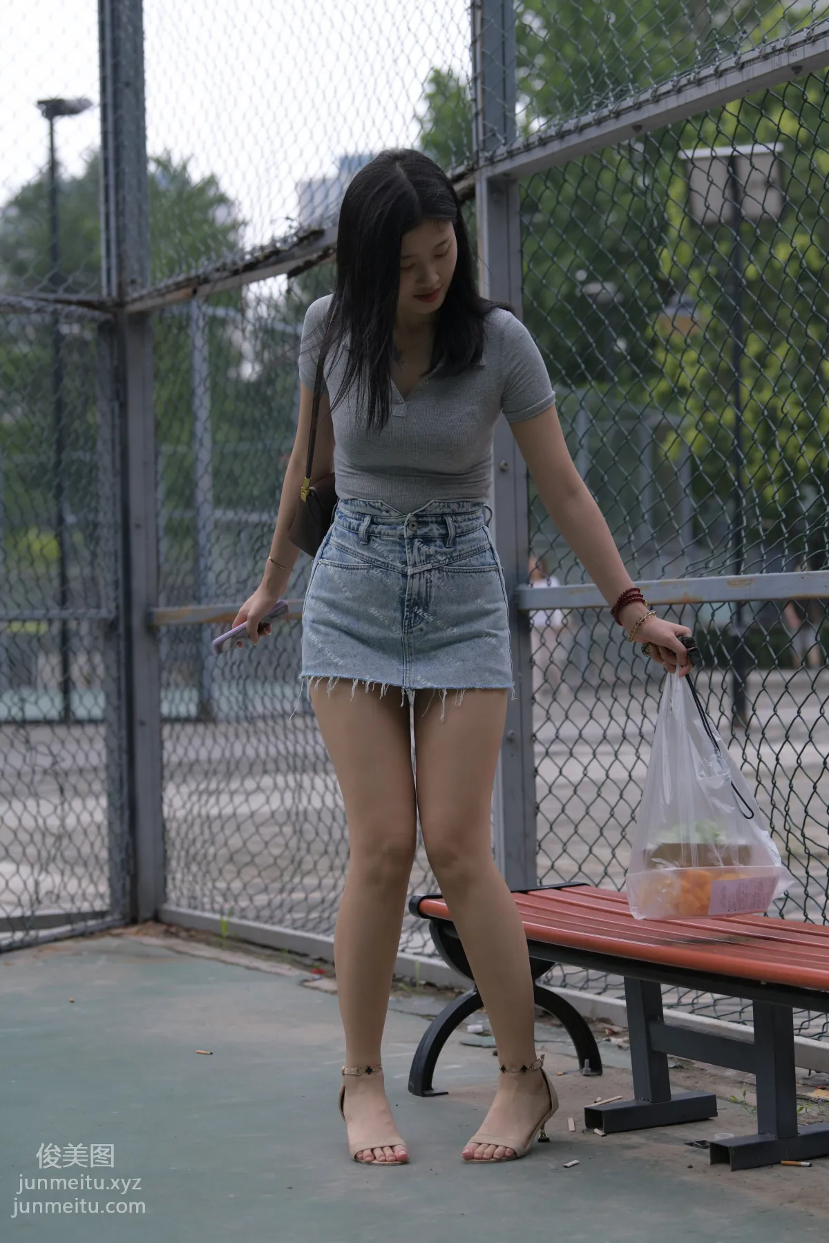 Mojing Street NO.169, A Deer Photography, Denim Short Skirt Beauty [233P] photo 145