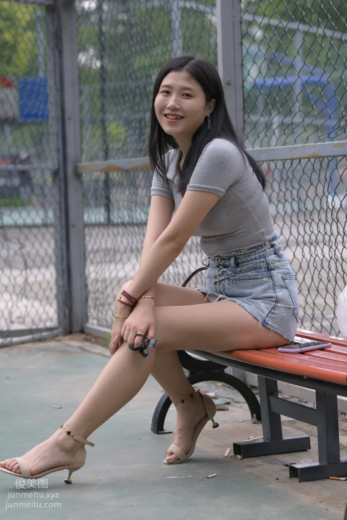 Mojing Street NO.169, A Deer Photography, Denim Short Skirt Beauty [233P] photo 148
