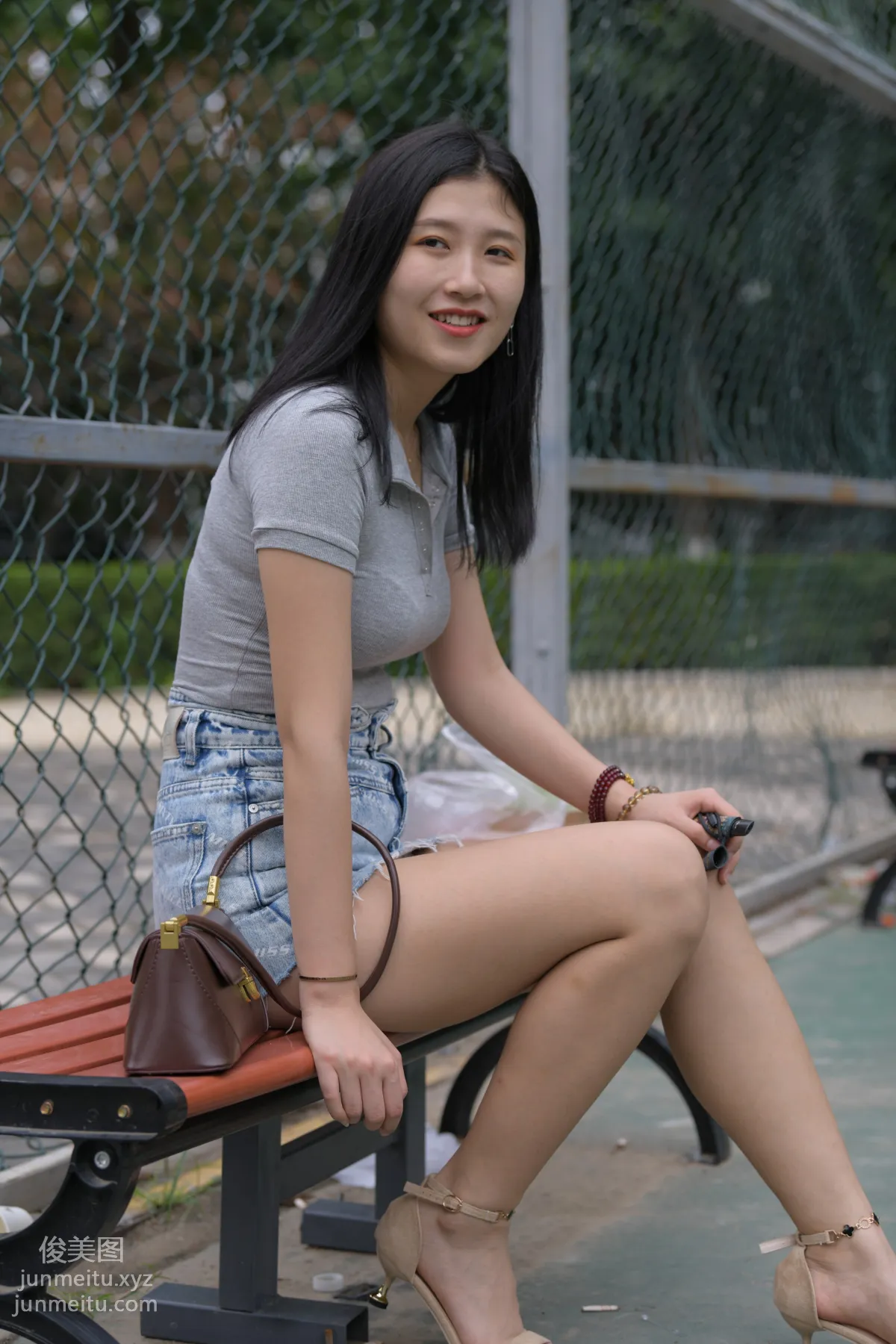 Mojing Street NO.169, A Deer Photography, Denim Short Skirt Beauty [233P] photo 150