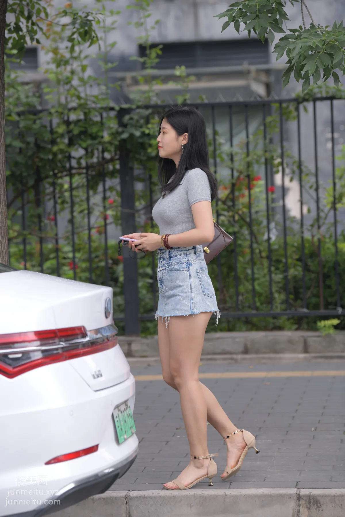 Mojing Street NO.169, A Deer Photography, Denim Short Skirt Beauty [233P] photo 153