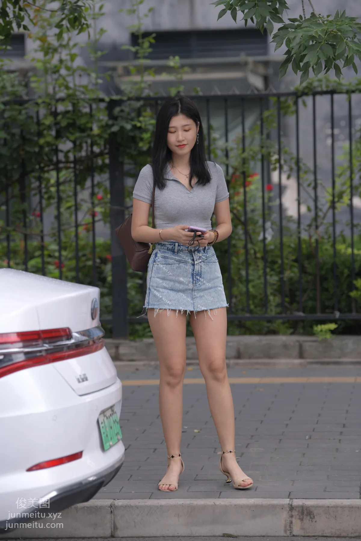 Mojing Street NO.169, A Deer Photography, Denim Short Skirt Beauty [233P] photo 154