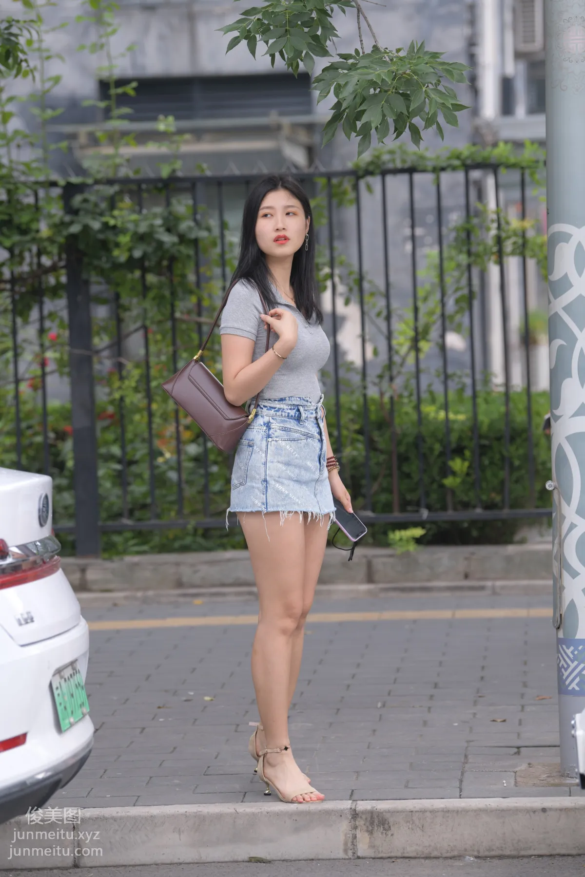 Mojing Street NO.169, A Deer Photography, Denim Short Skirt Beauty [233P] photo 156