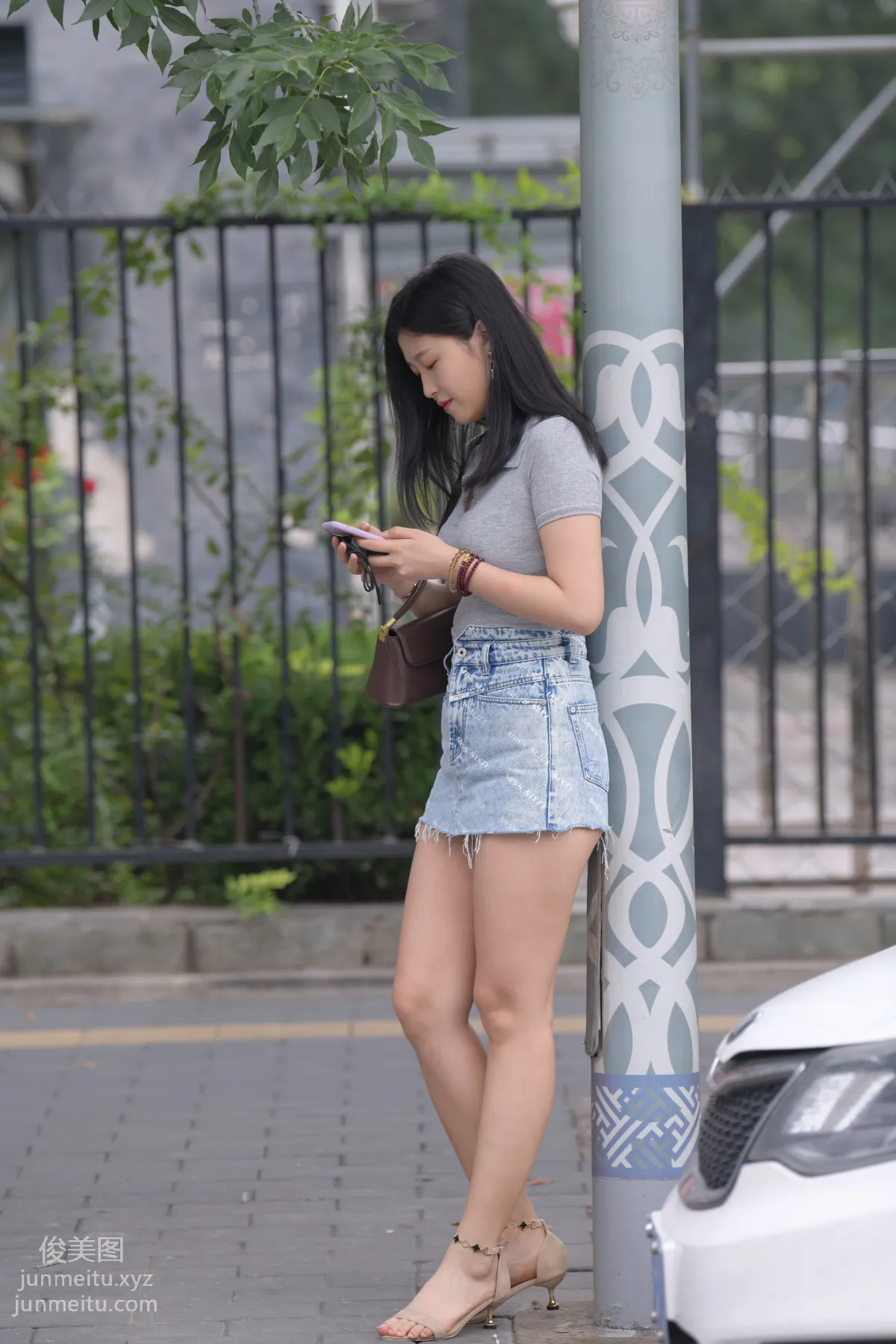 Mojing Street NO.169, A Deer Photography, Denim Short Skirt Beauty [233P] photo 163
