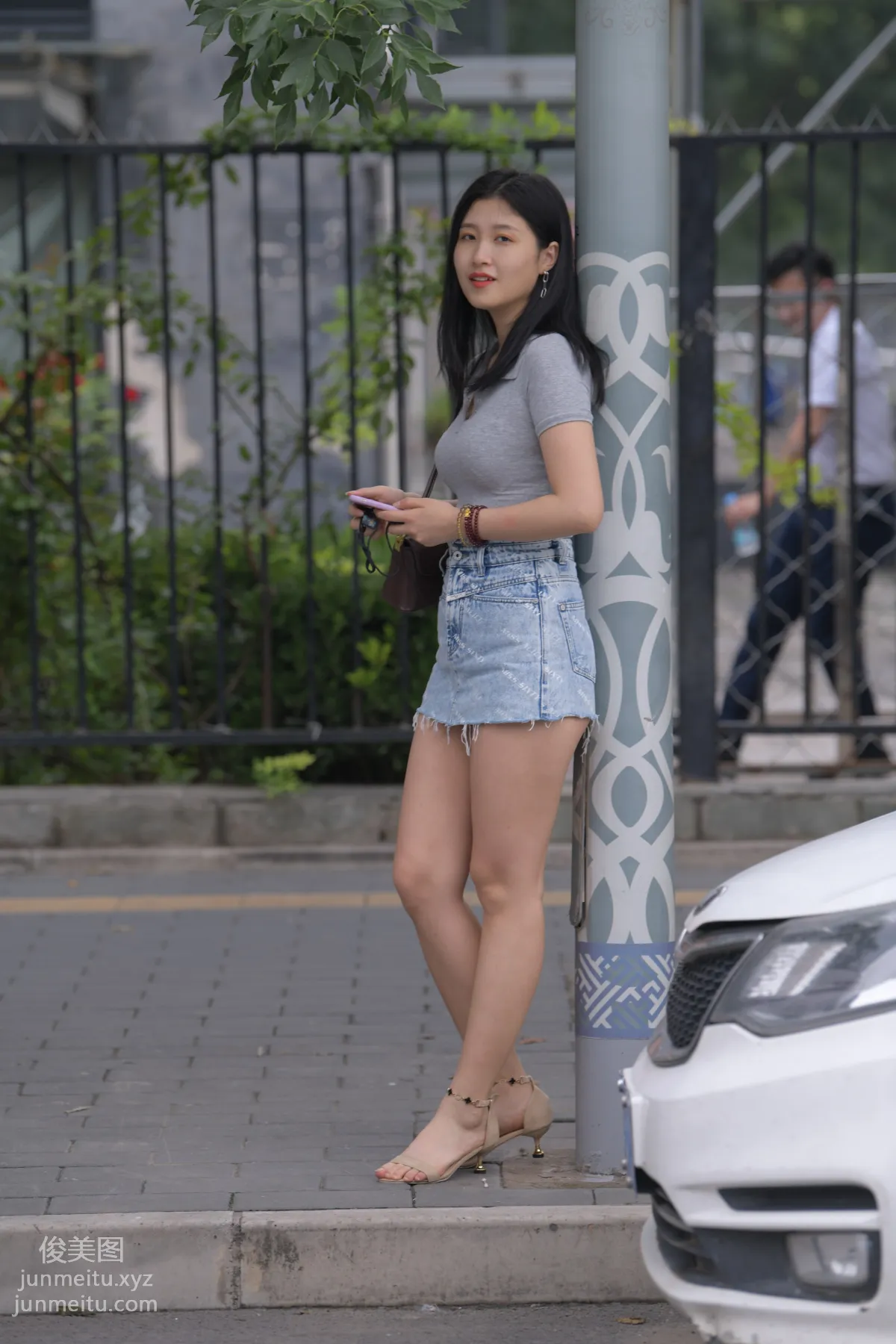 Mojing Street NO.169, A Deer Photography, Denim Short Skirt Beauty [233P] photo 164