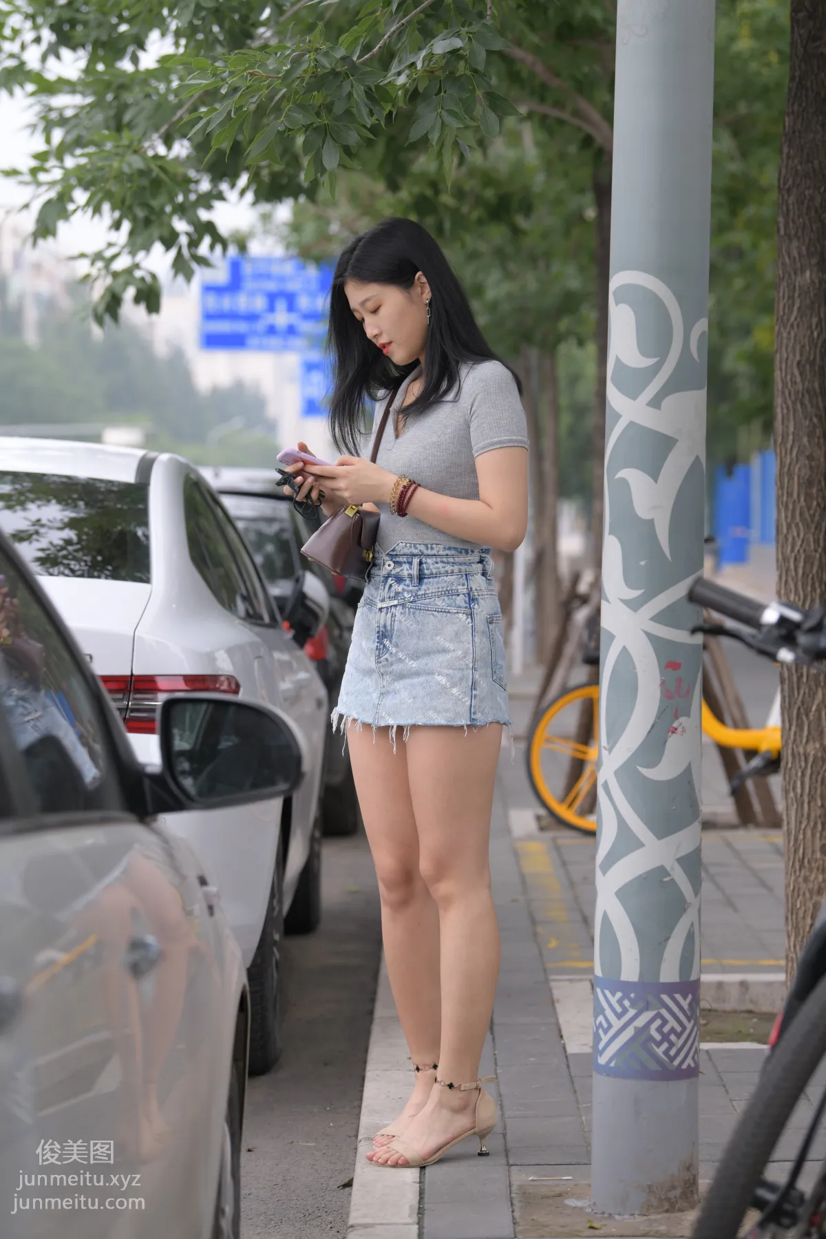 Mojing Street NO.169, A Deer Photography, Denim Short Skirt Beauty [233P] photo 167