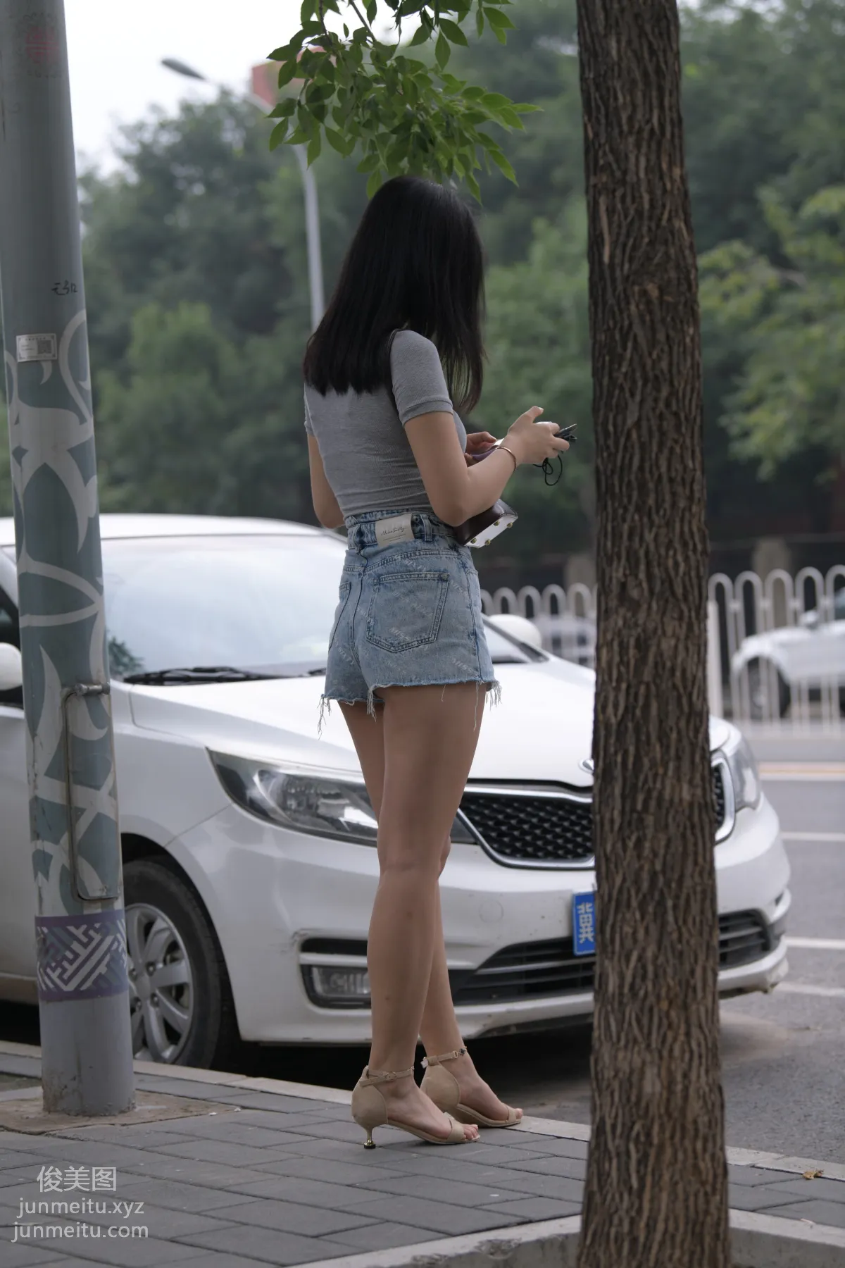 Mojing Street NO.169, A Deer Photography, Denim Short Skirt Beauty [233P] photo 176