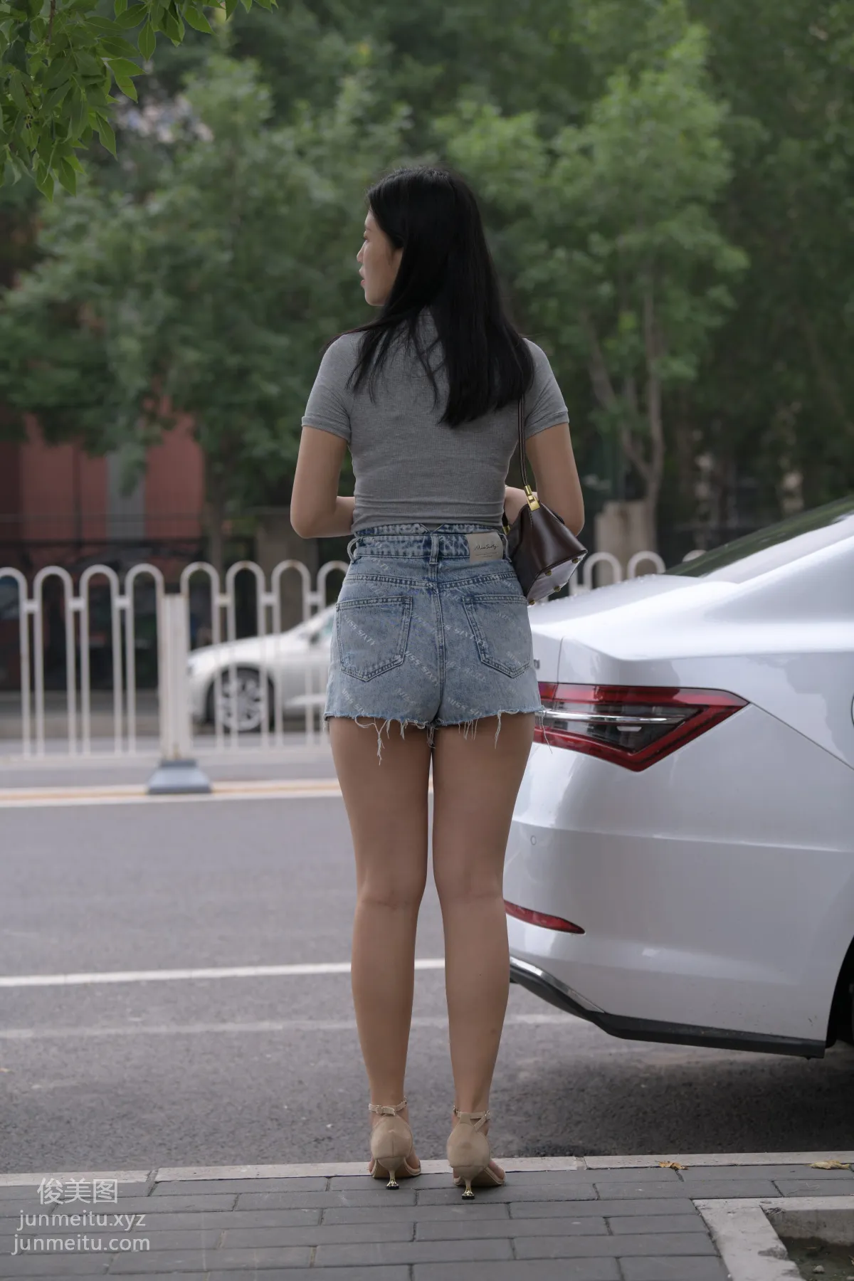 Mojing Street NO.169, A Deer Photography, Denim Short Skirt Beauty [233P] photo 181