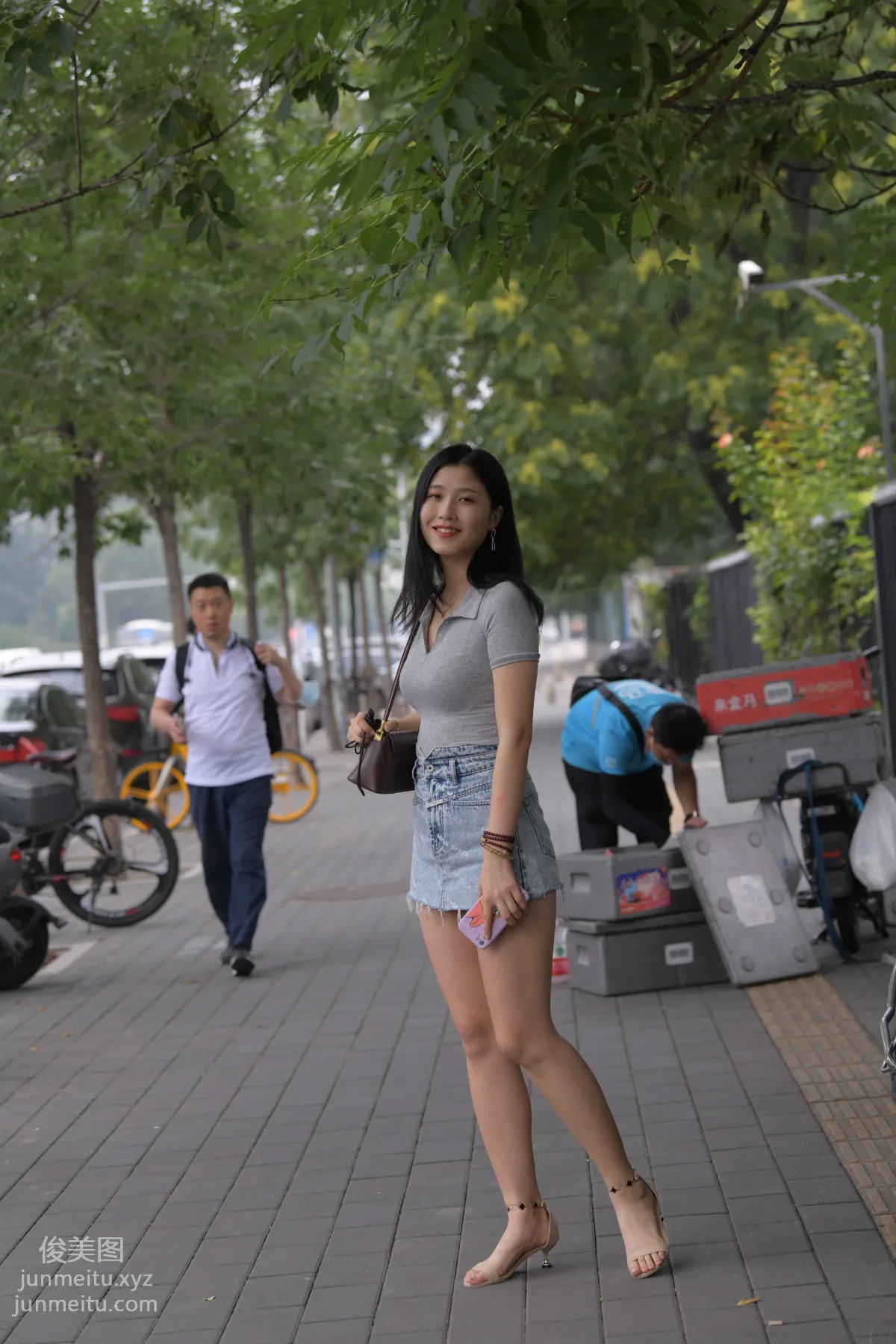 Mojing Street NO.169, A Deer Photography, Denim Short Skirt Beauty [233P] photo 183