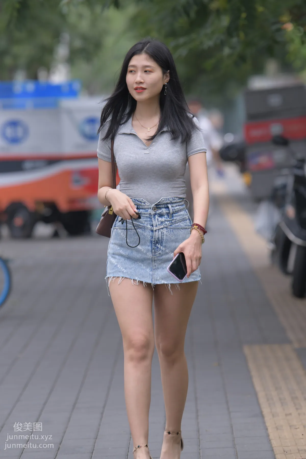 Mojing Street NO.169, A Deer Photography, Denim Short Skirt Beauty [233P] photo 197