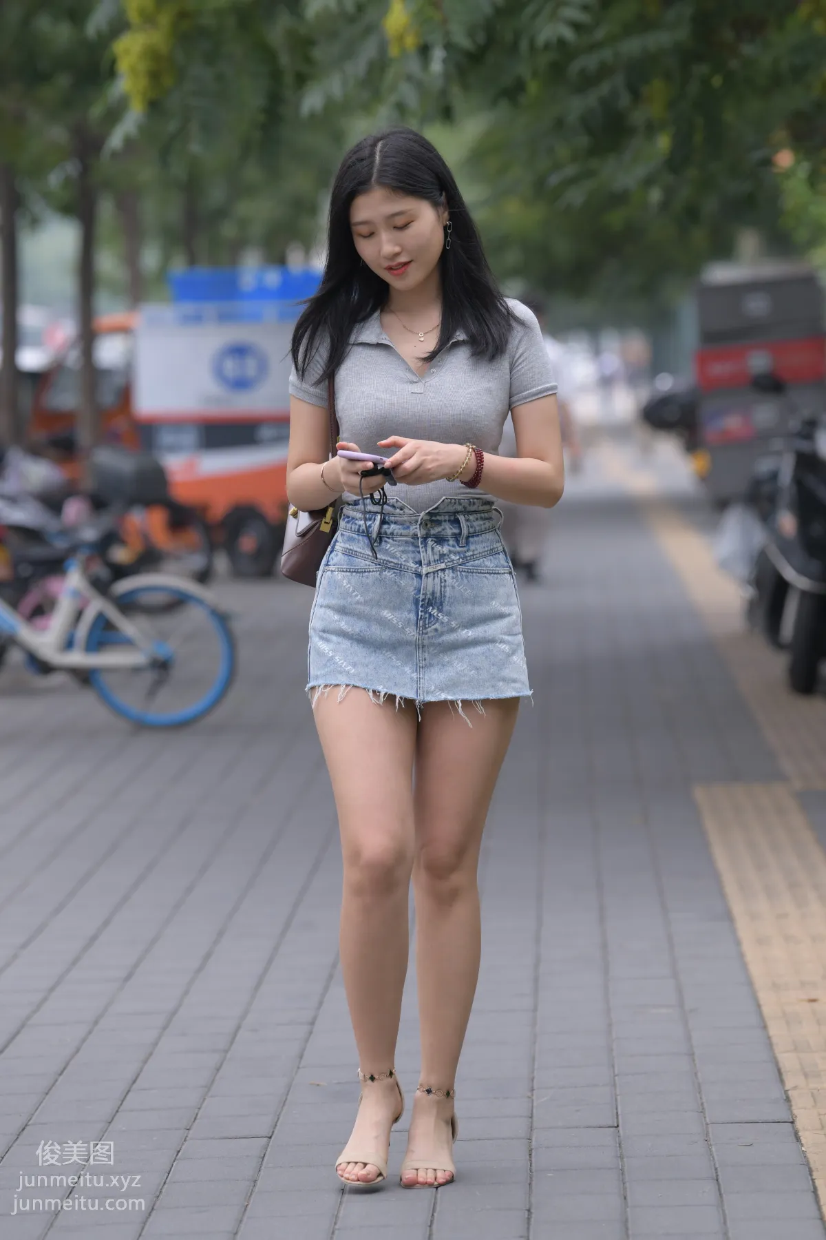 Mojing Street NO.169, A Deer Photography, Denim Short Skirt Beauty [233P] photo 198