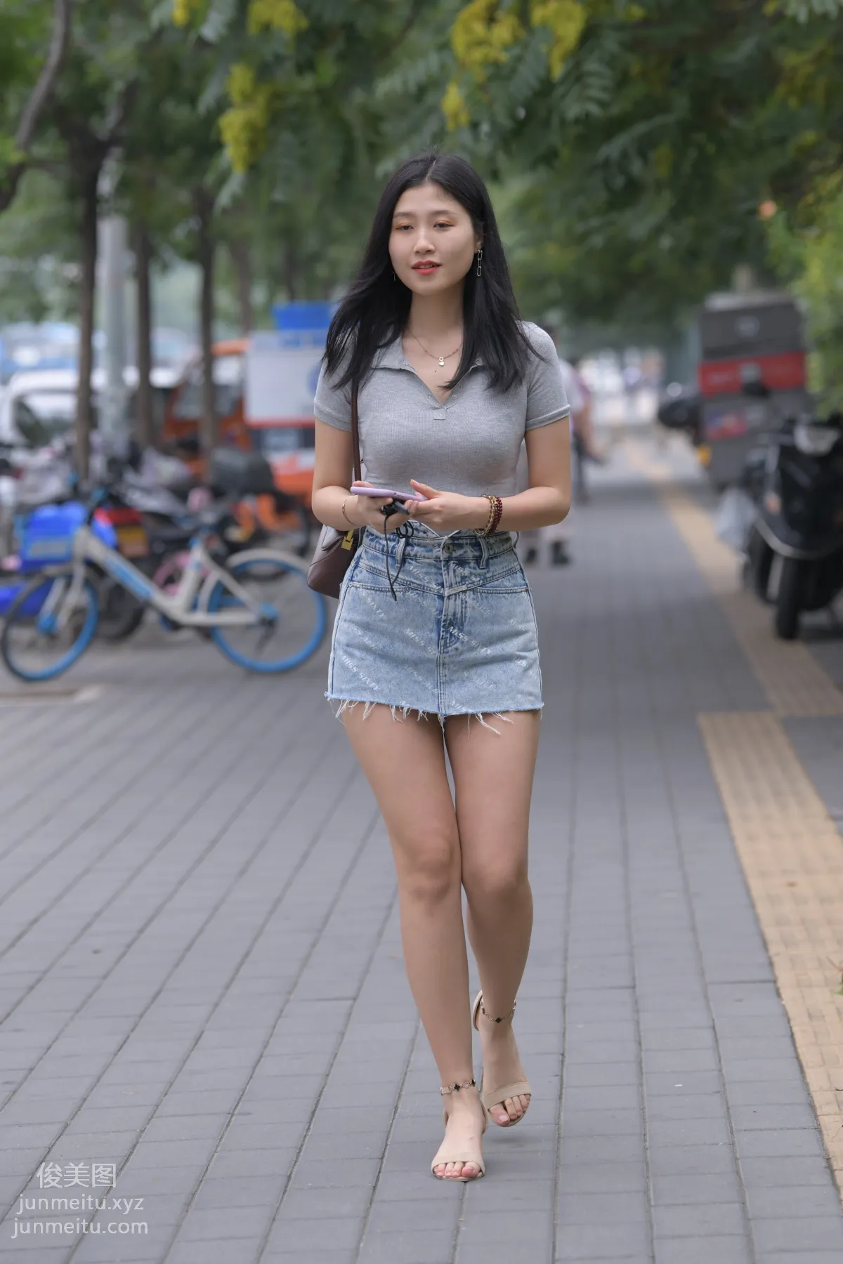 Mojing Street NO.169, A Deer Photography, Denim Short Skirt Beauty [233P] photo 199