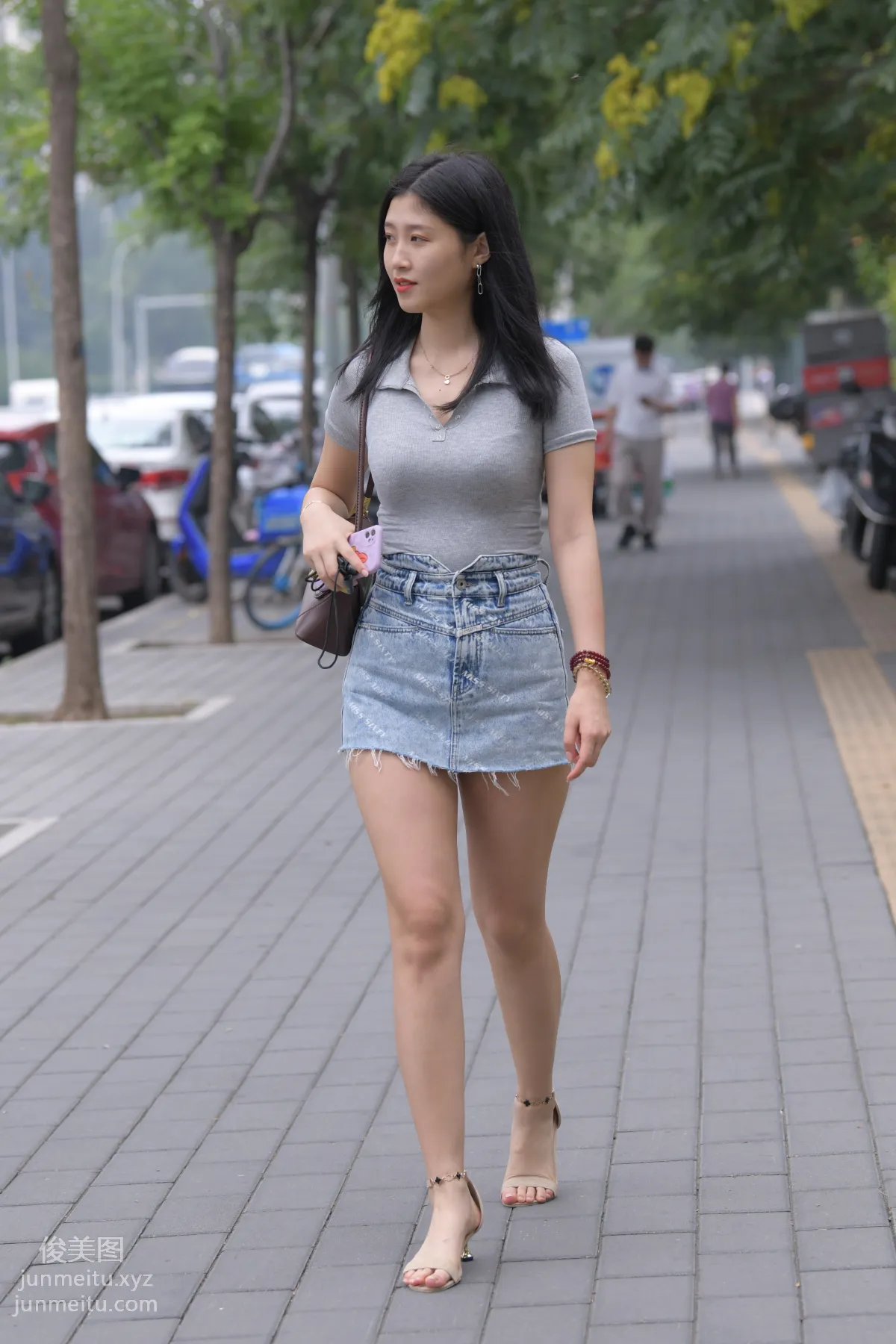 Mojing Street NO.169, A Deer Photography, Denim Short Skirt Beauty [233P] photo 203