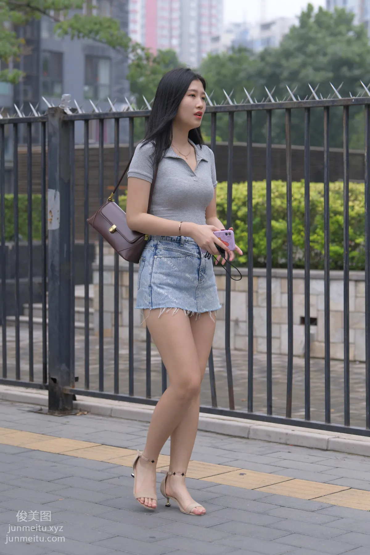 Mojing Street NO.169, A Deer Photography, Denim Short Skirt Beauty [233P] photo 209
