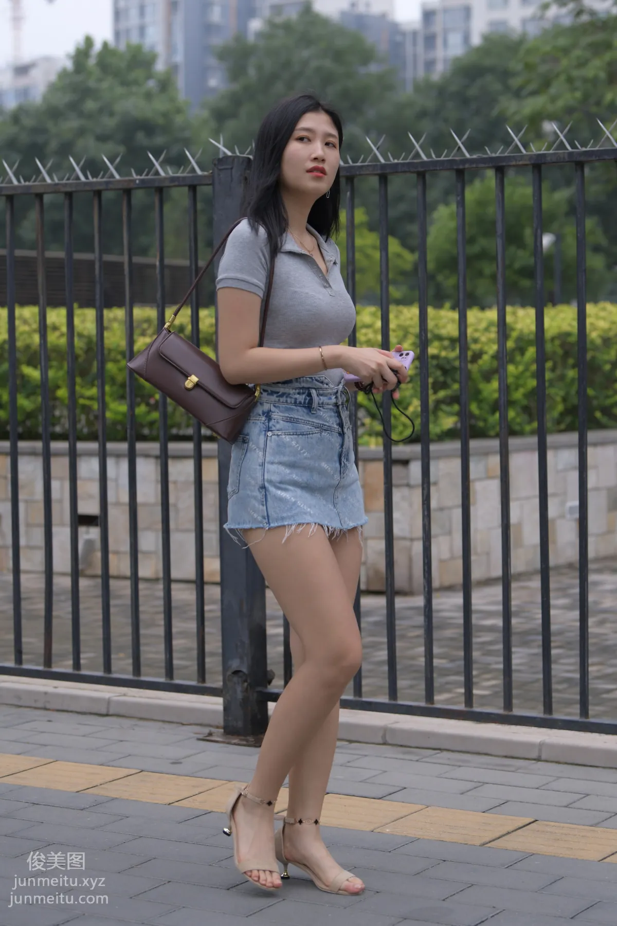 Mojing Street NO.169, A Deer Photography, Denim Short Skirt Beauty [233P] photo 210