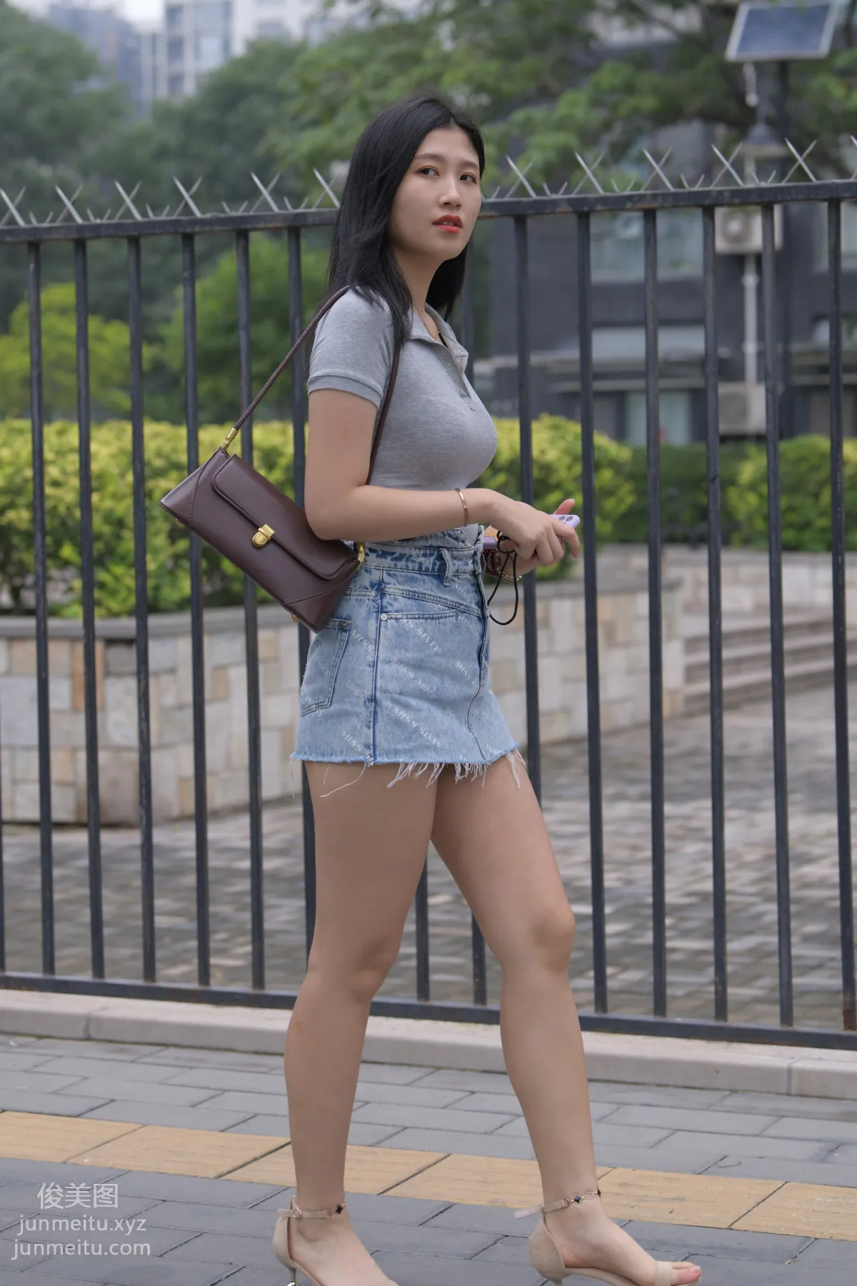 Mojing Street NO.169, A Deer Photography, Denim Short Skirt Beauty [233P] photo 211
