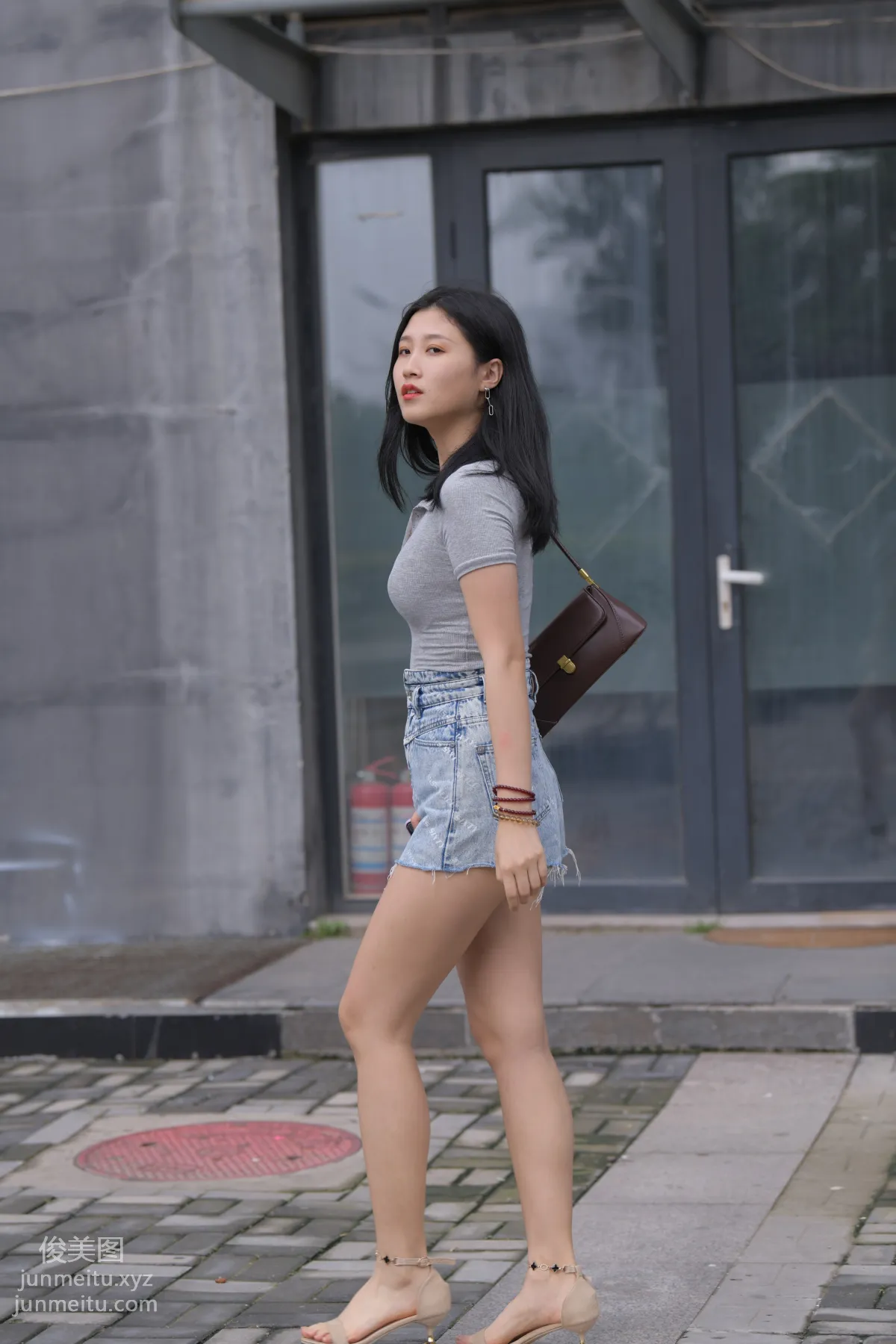 Mojing Street NO.169, A Deer Photography, Denim Short Skirt Beauty [233P] photo 212