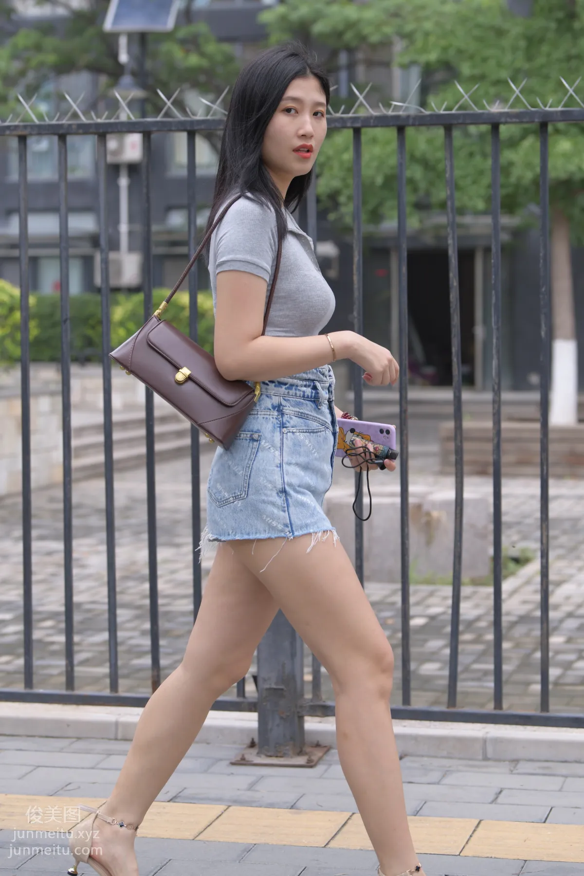 Mojing Street NO.169, A Deer Photography, Denim Short Skirt Beauty [233P] photo 213