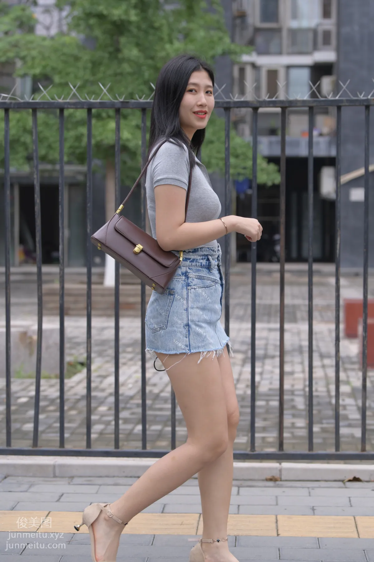 Mojing Street NO.169, A Deer Photography, Denim Short Skirt Beauty [233P] photo 214