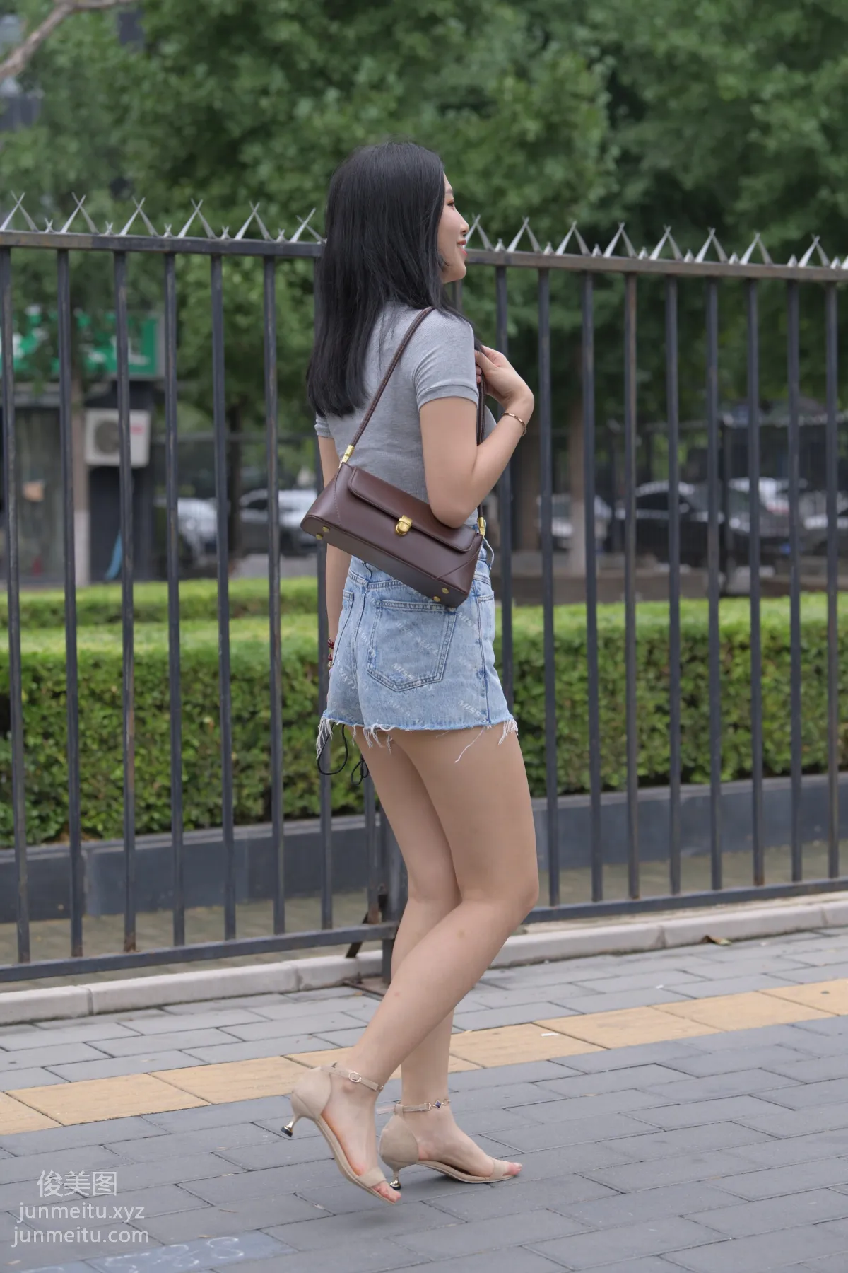 Mojing Street NO.169, A Deer Photography, Denim Short Skirt Beauty [233P] photo 217