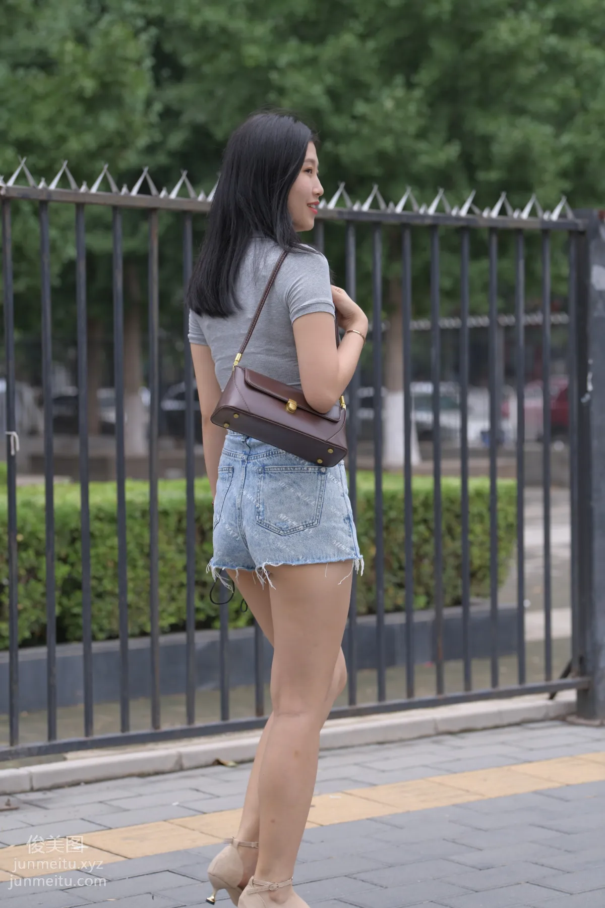 Mojing Street NO.169, A Deer Photography, Denim Short Skirt Beauty [233P] photo 218