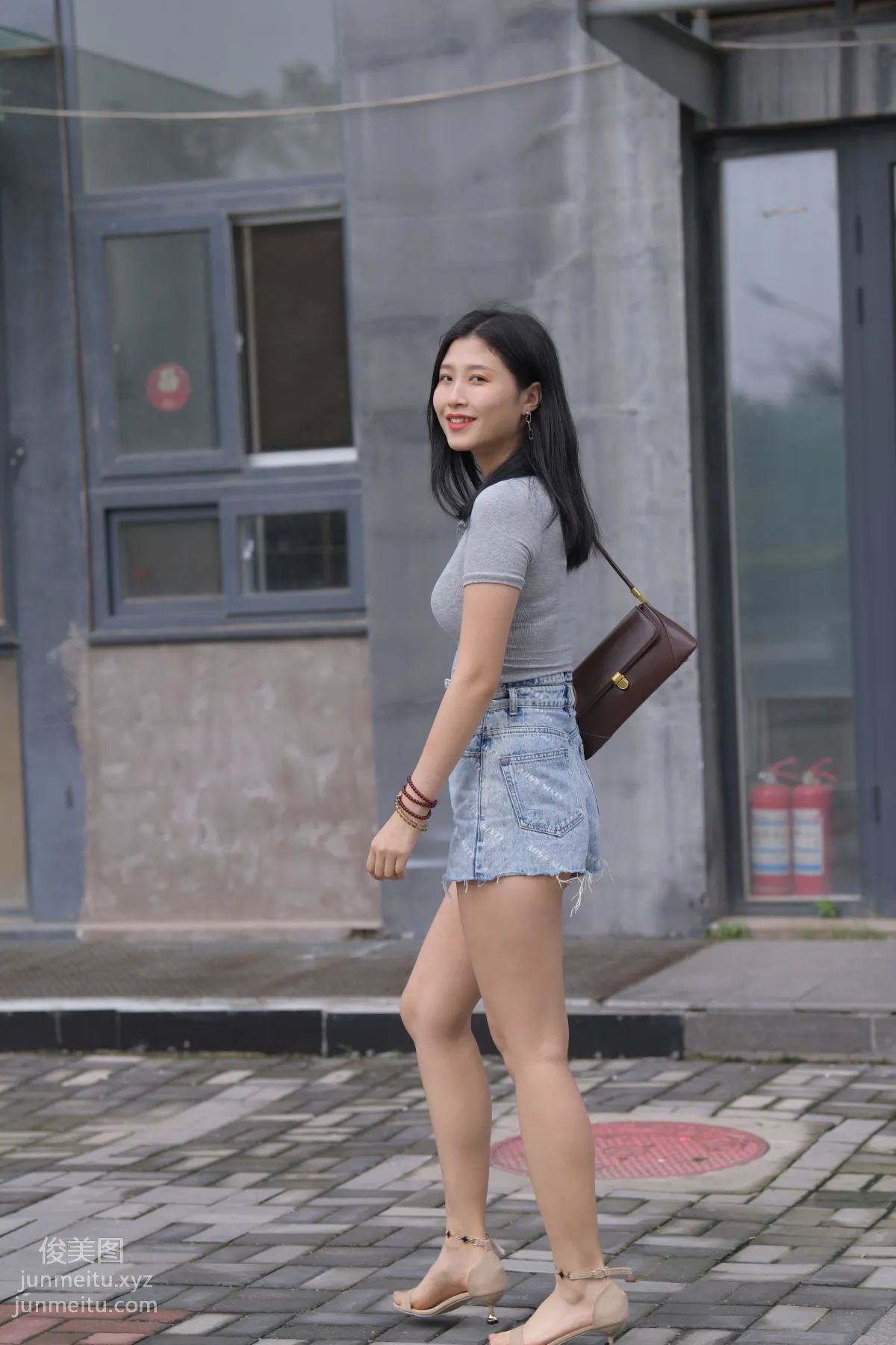 Mojing Street NO.169, A Deer Photography, Denim Short Skirt Beauty [233P] photo 223
