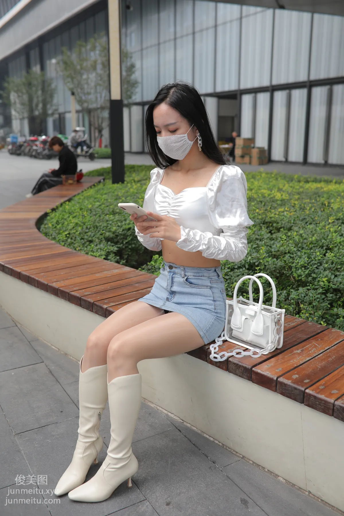 Mojing Street NO.170, Kane Street Photography, Denim Skirt Girl [302P] photo 13