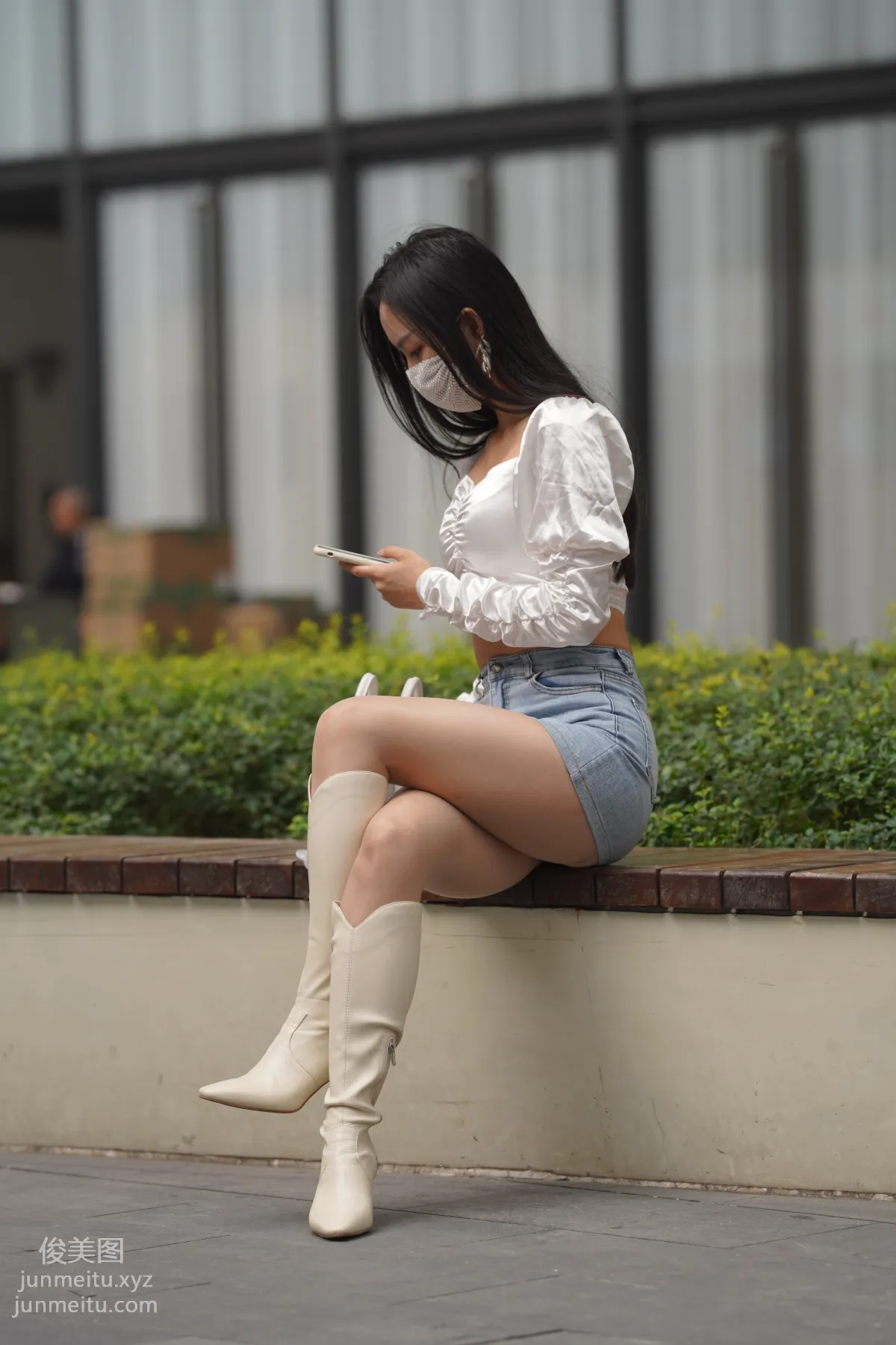 Mojing Street NO.170, Kane Street Photography, Denim Skirt Girl [302P] photo 17